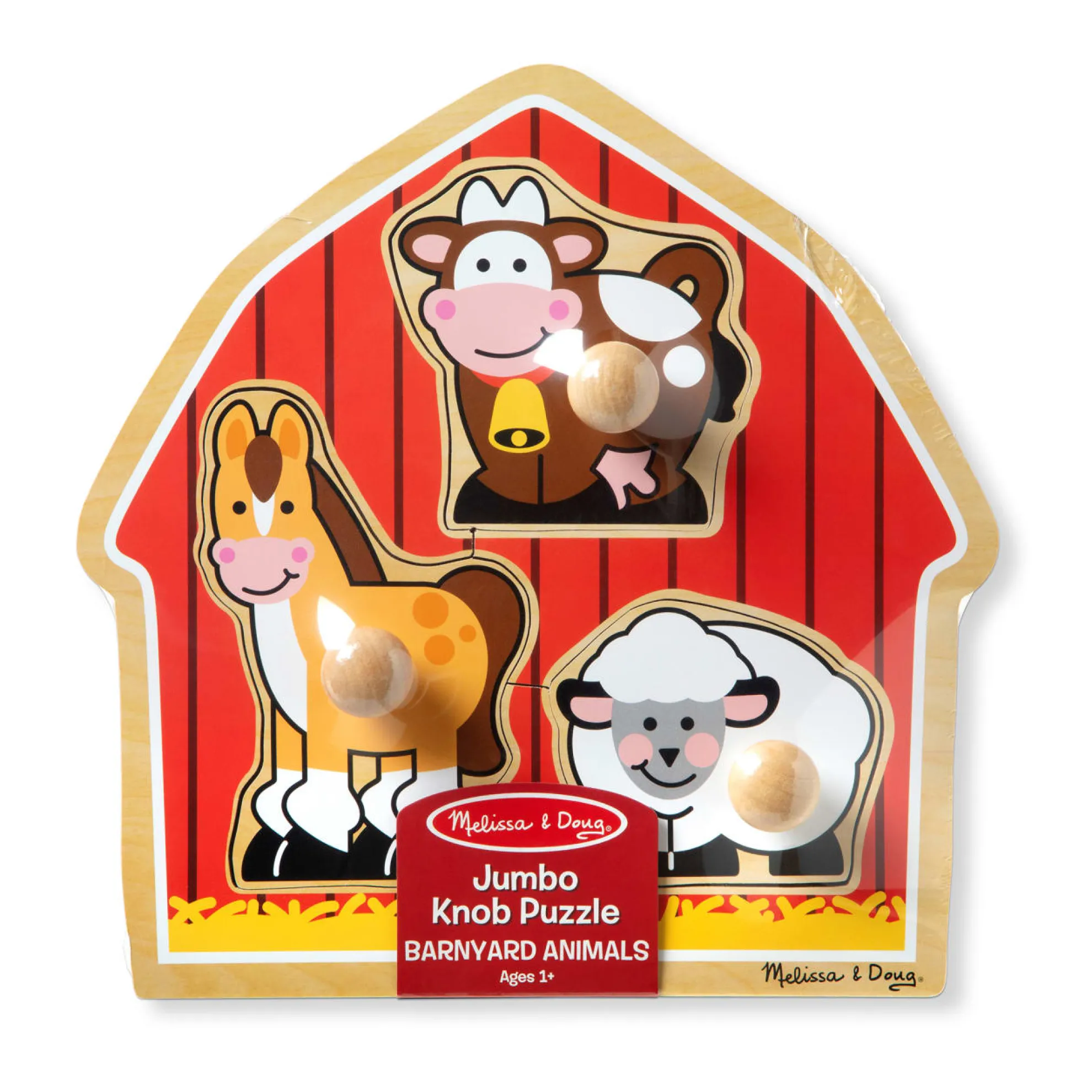 Barnyard Animals Jumbo Knob Puzzle - 3 Pieces