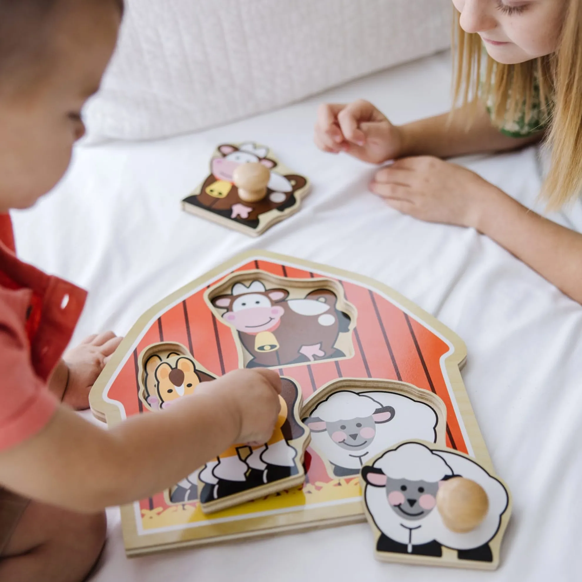 Barnyard Animals Jumbo Knob Puzzle - 3 Pieces