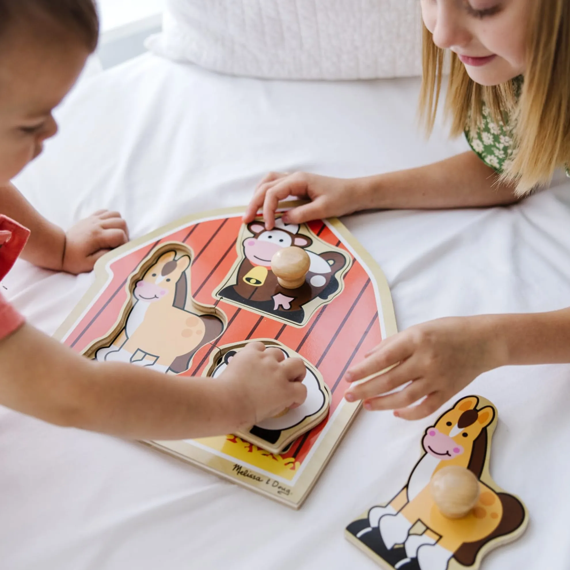 Barnyard Animals Jumbo Knob Puzzle - 3 Pieces