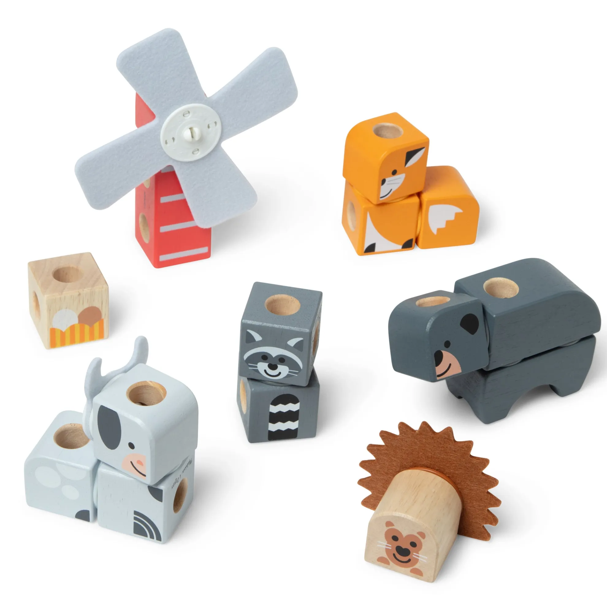 Blockables™ Play Sets Farm Friends and Woodland Friends 2-Pack Bundle