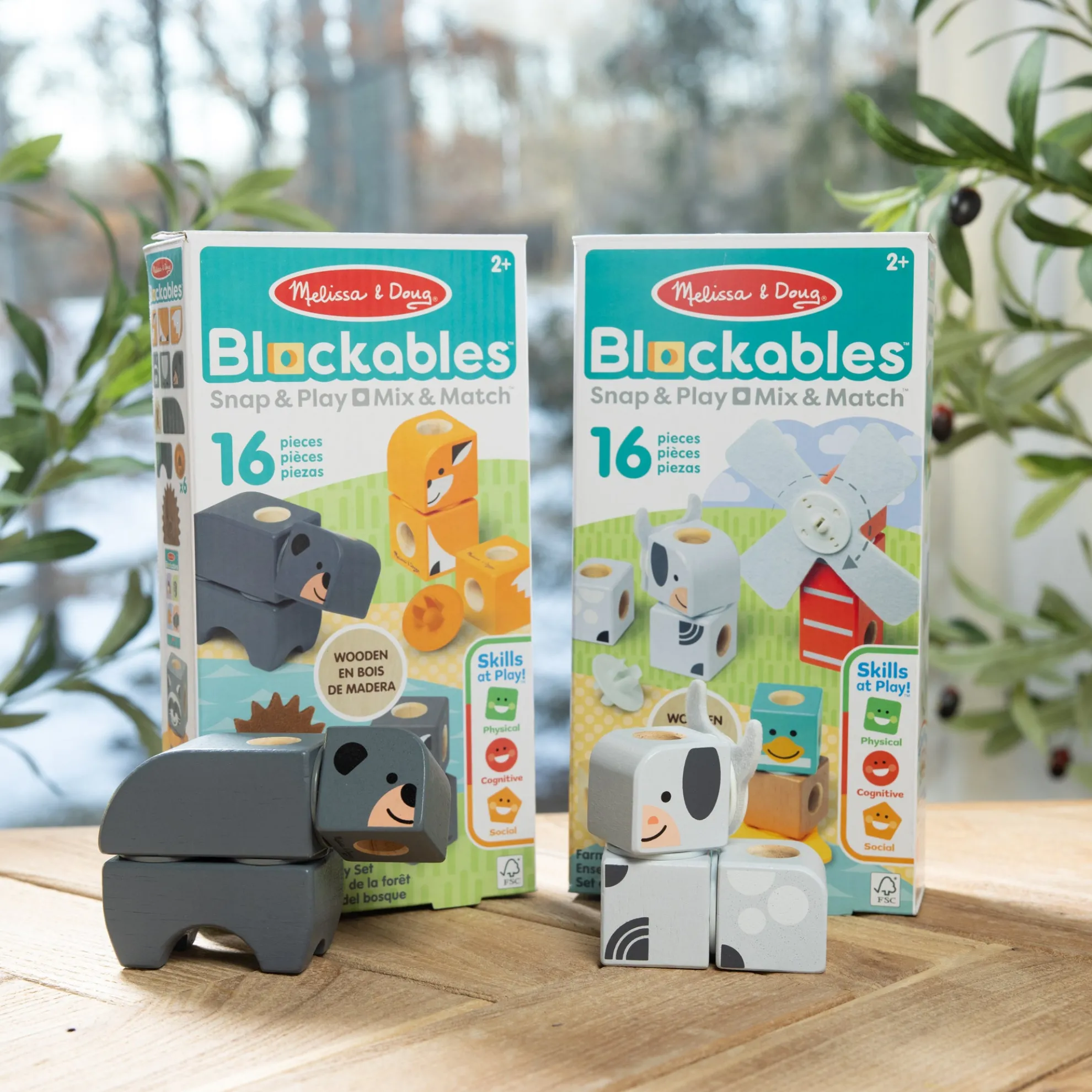 Blockables™ Play Sets Farm Friends and Woodland Friends 2-Pack Bundle