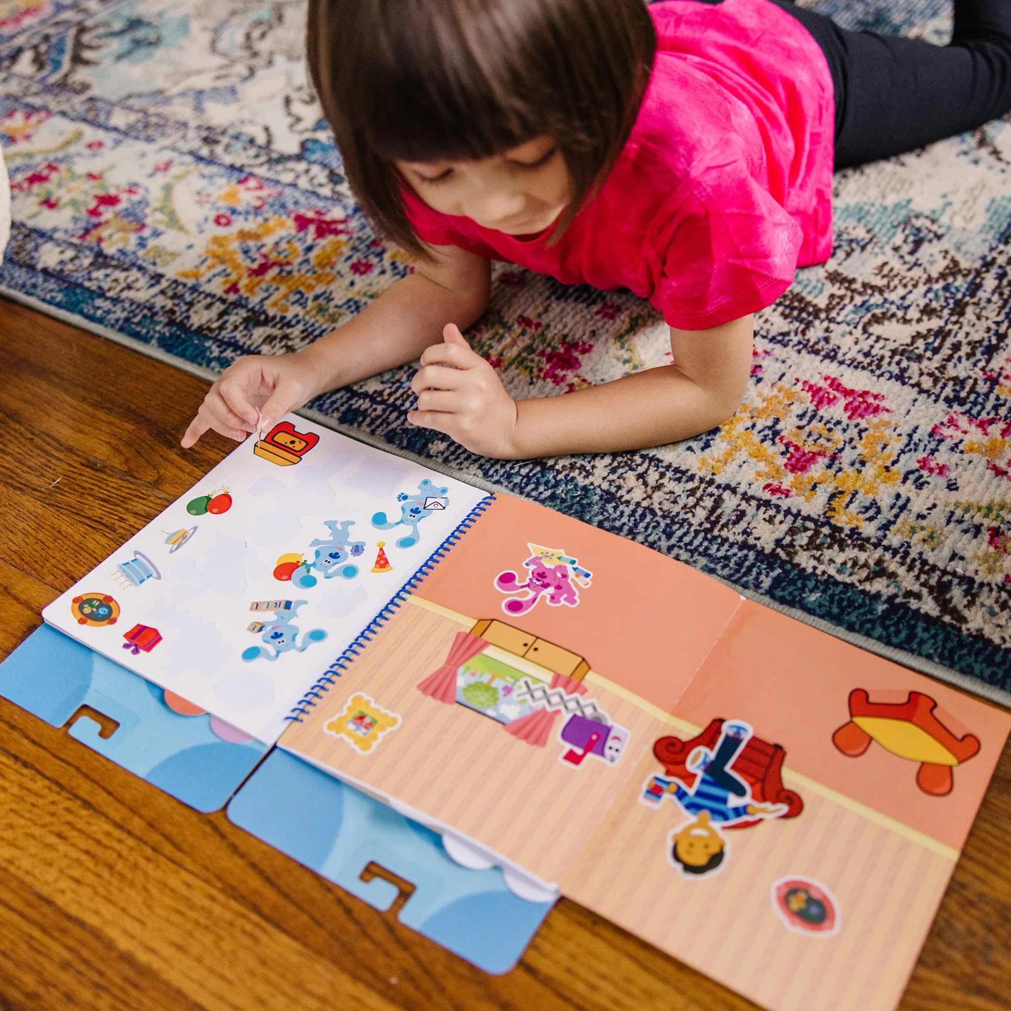 Blue's Clues & You! Restickable Stickers Pad - Places Blue Loves