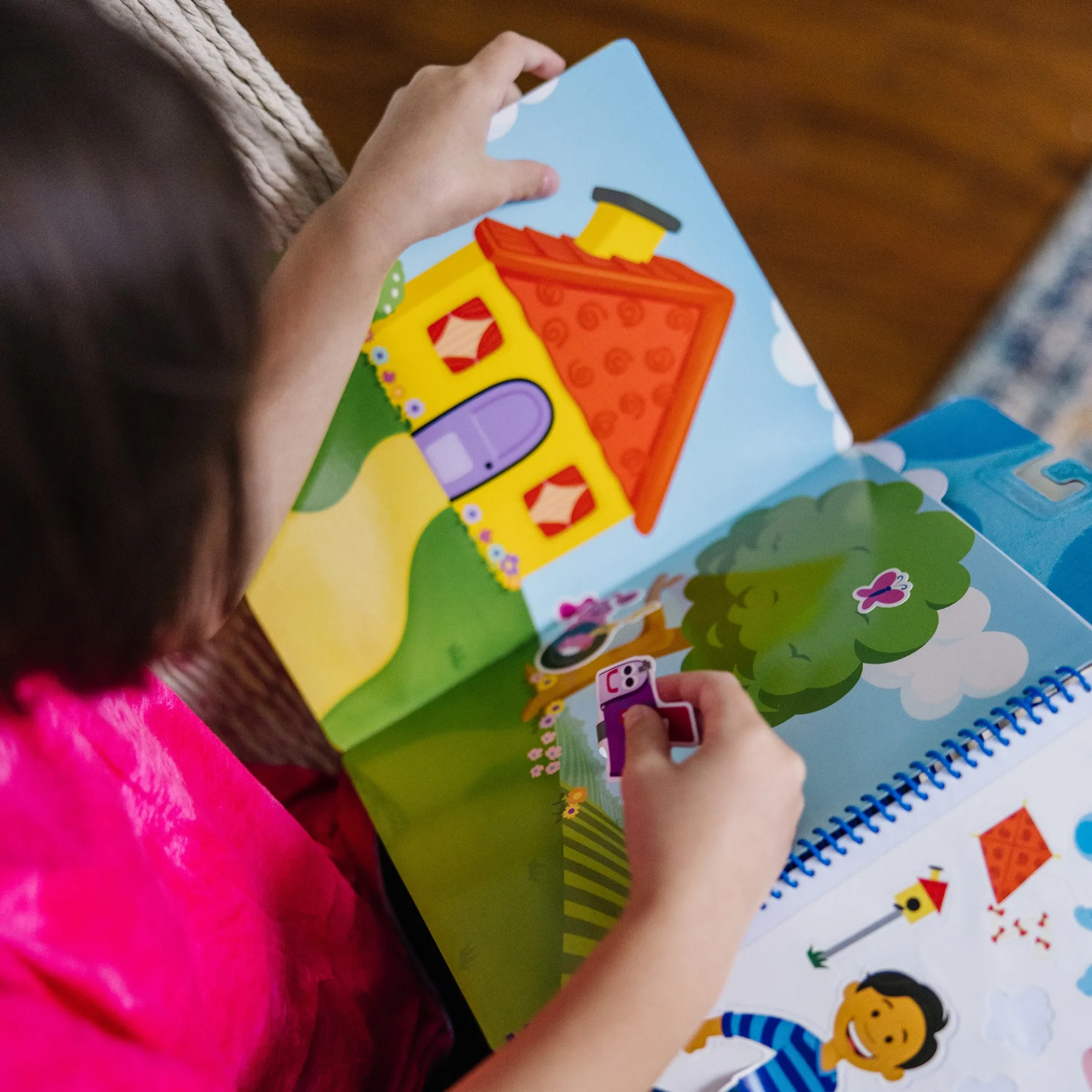 Blue's Clues & You! Restickable Stickers Pad - Places Blue Loves