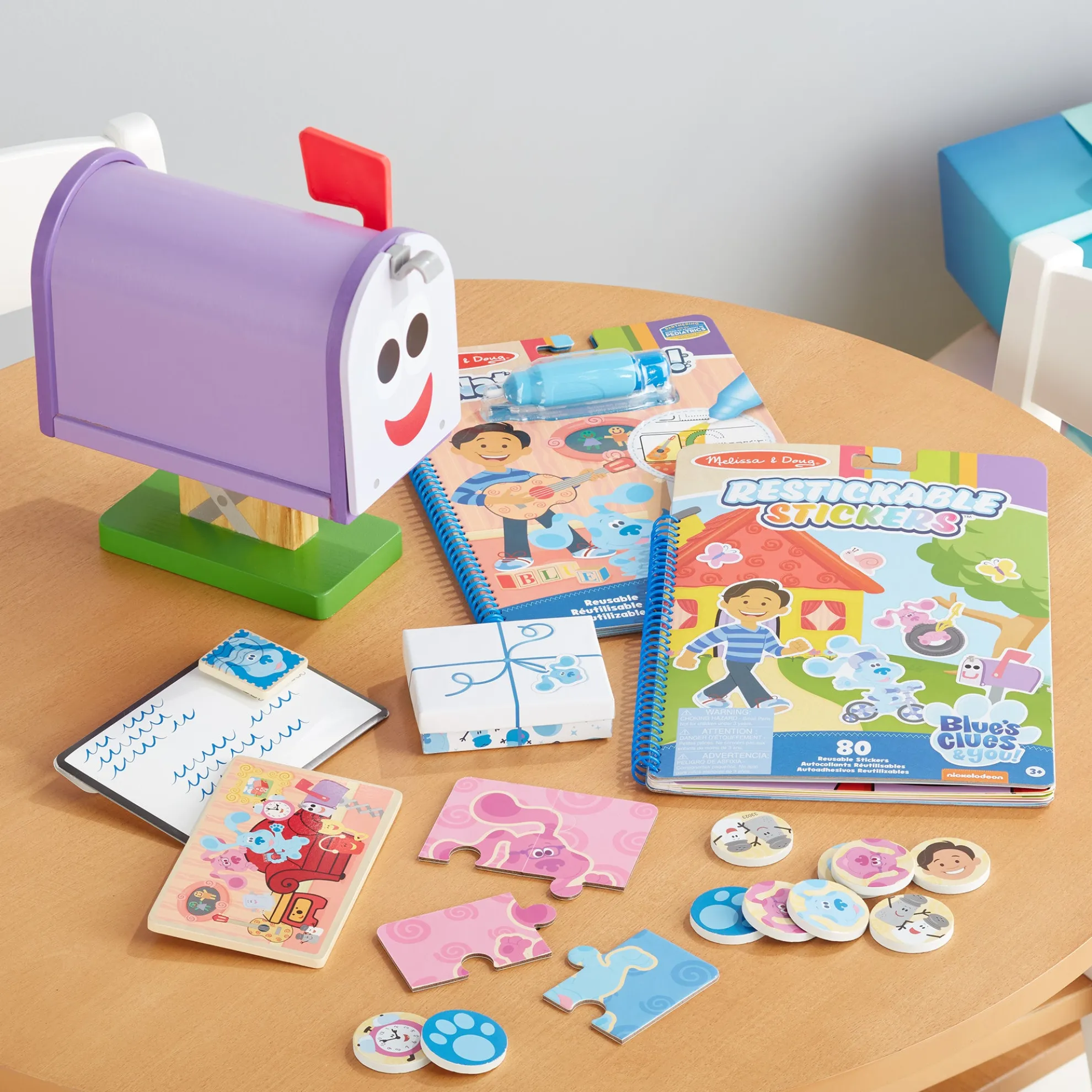 Blue's Clues & You! Restickable Stickers Pad - Places Blue Loves