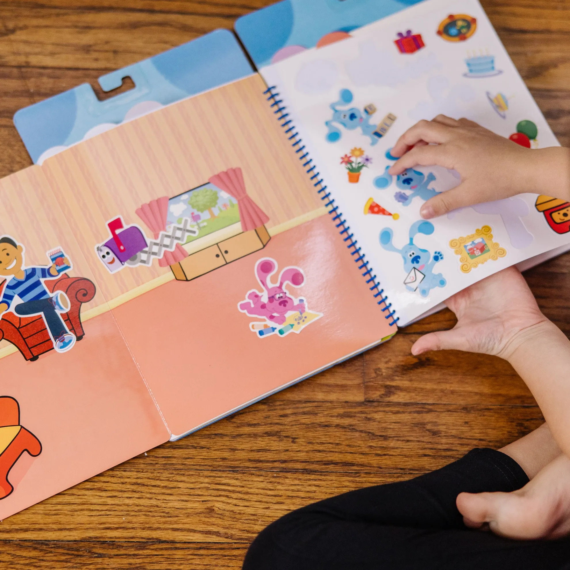 Blue's Clues & You! Restickable Stickers Pad - Places Blue Loves