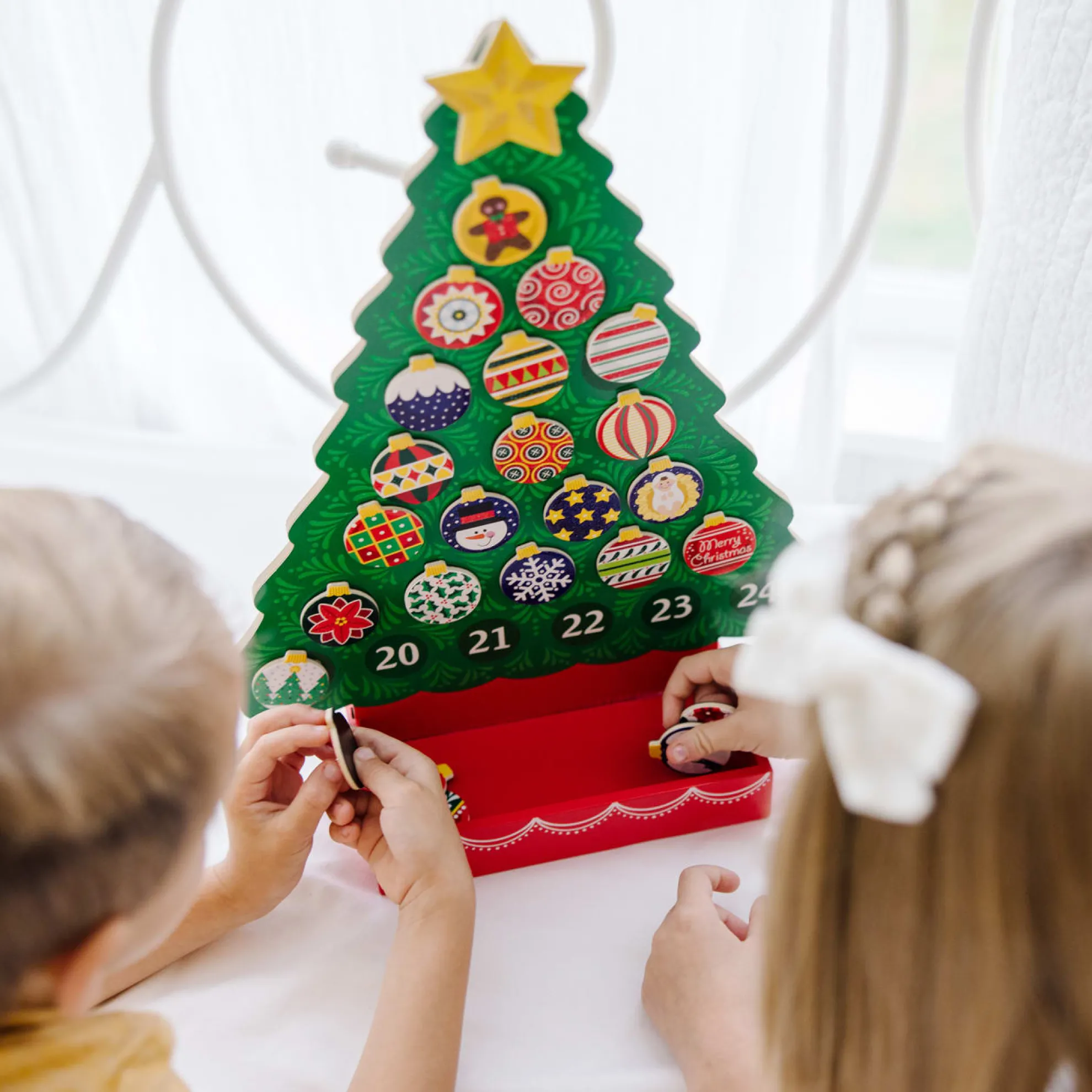Countdown to Christmas Wooden Religious Advent Calendar