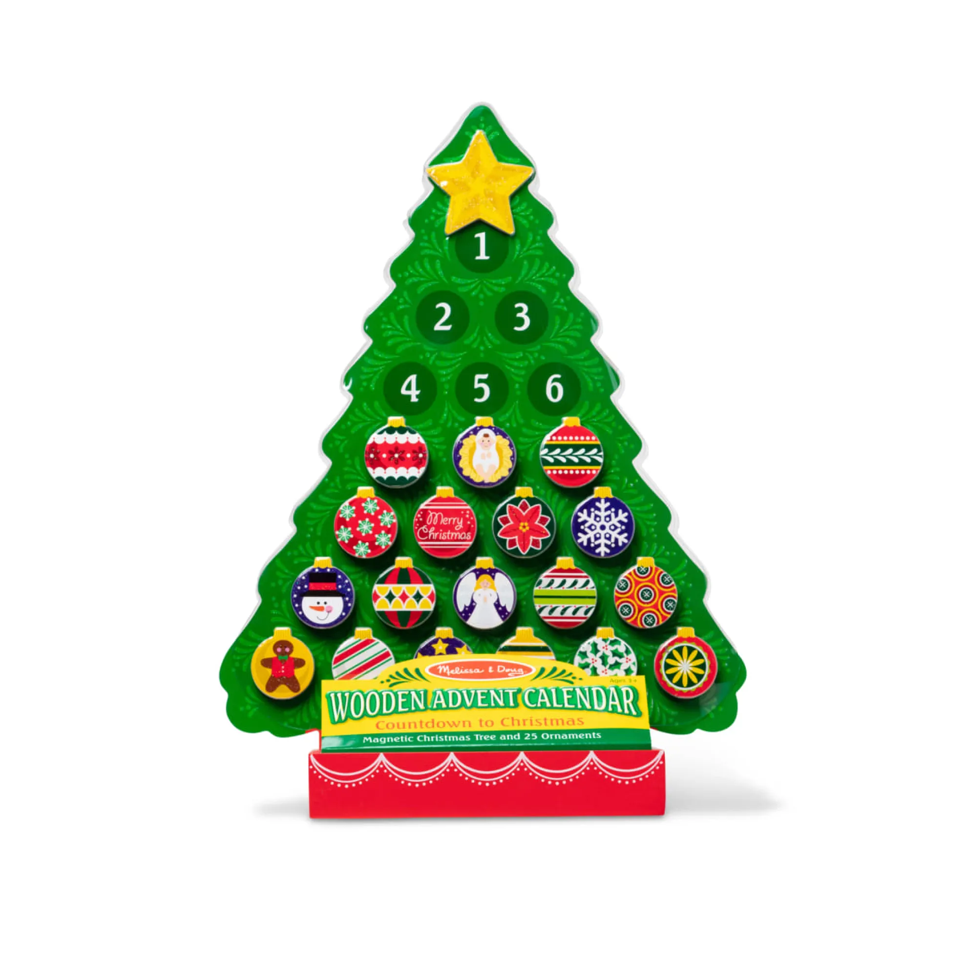 Countdown to Christmas Wooden Religious Advent Calendar