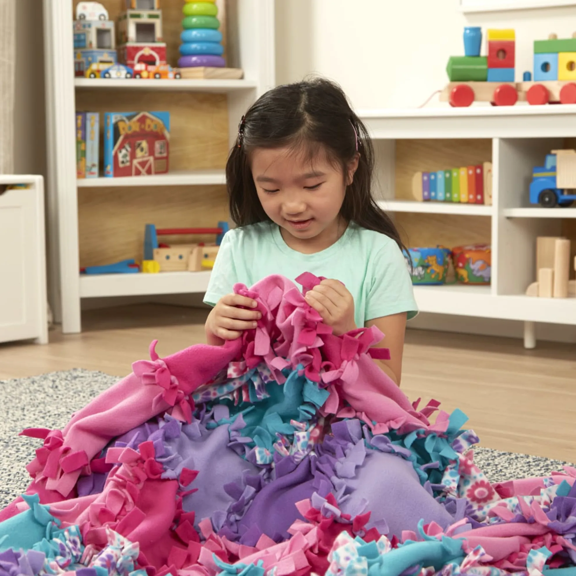 Created by Me! Flower Fleece Quilt