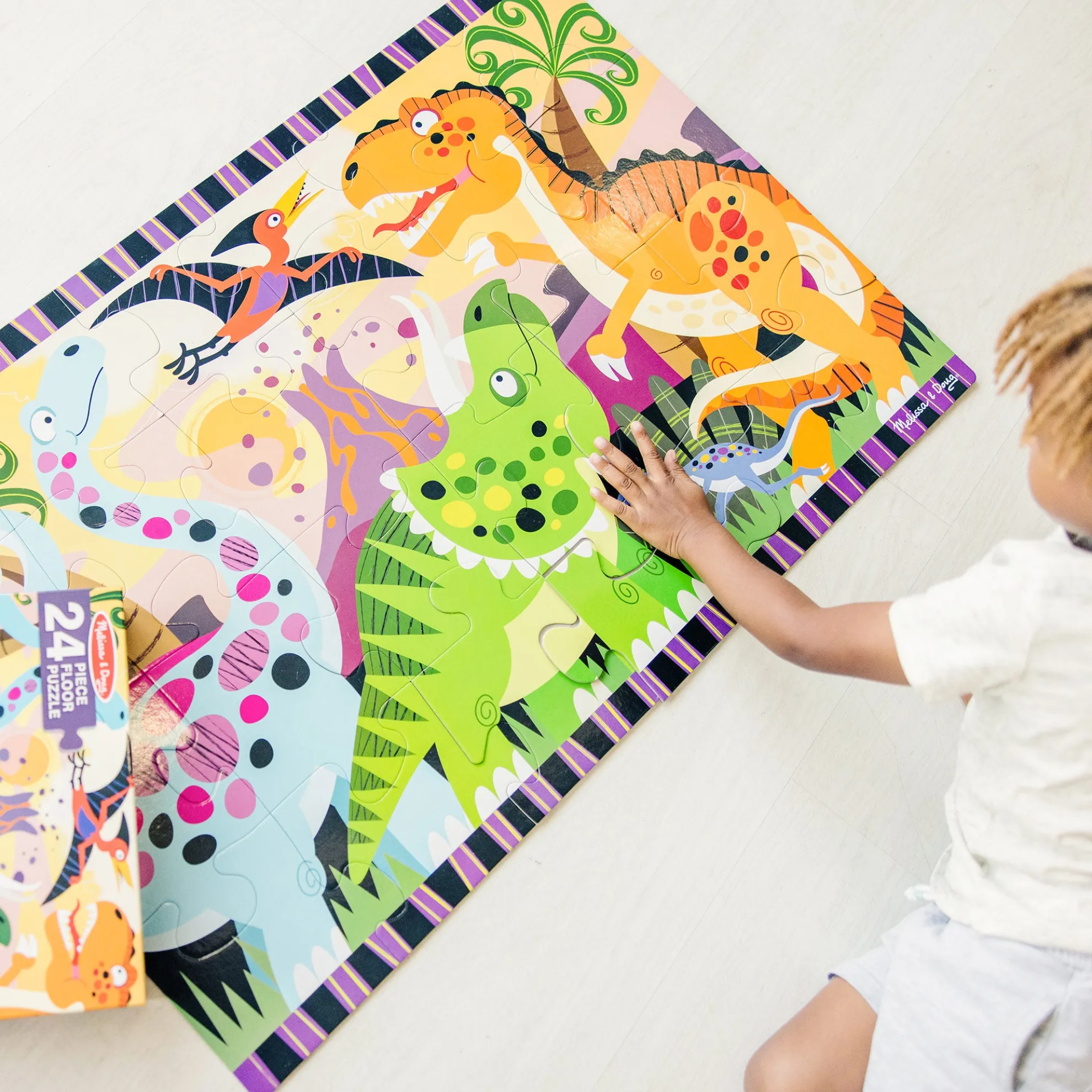 Dinosaur Dawn Floor Puzzle - 24 Pieces