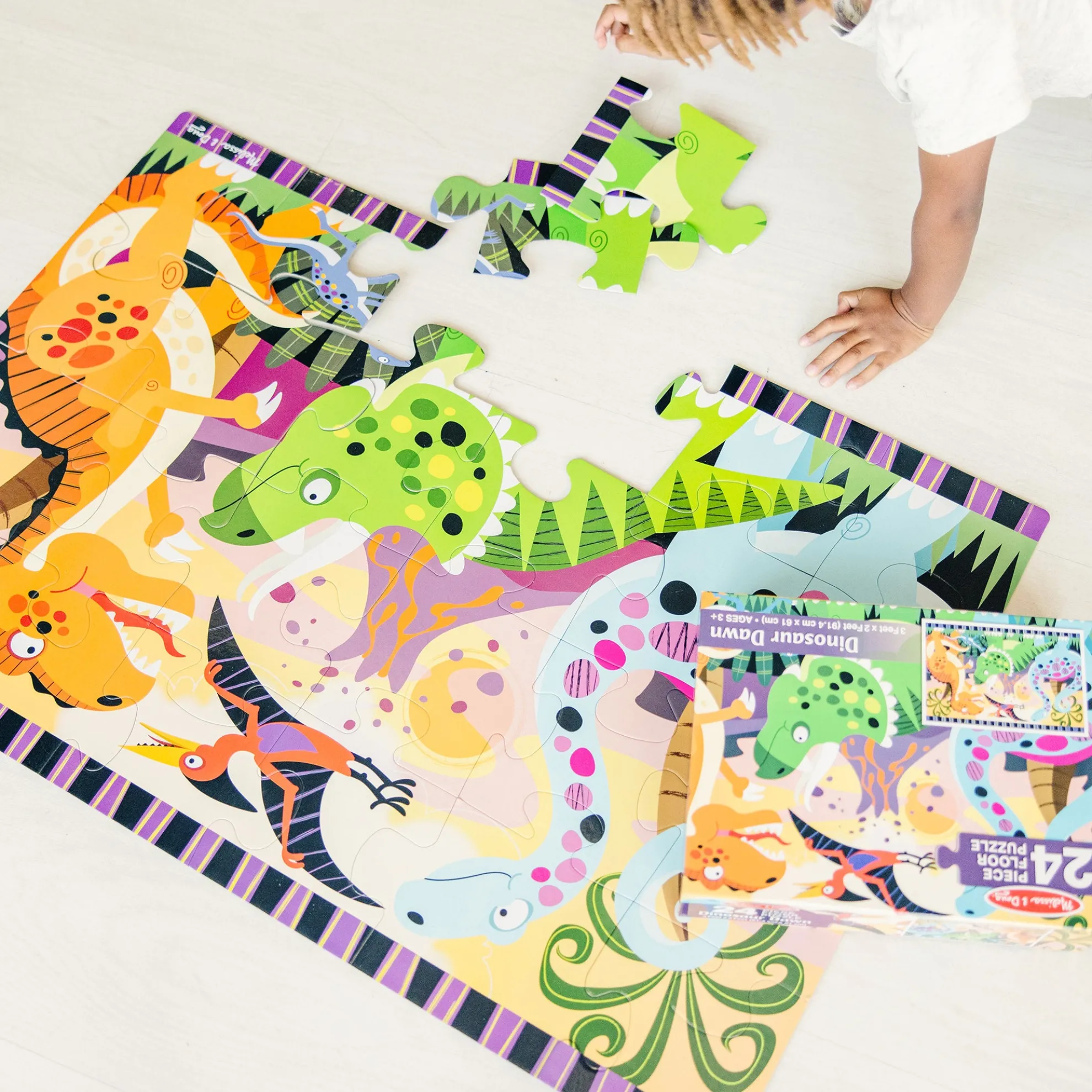Dinosaur Dawn Floor Puzzle - 24 Pieces