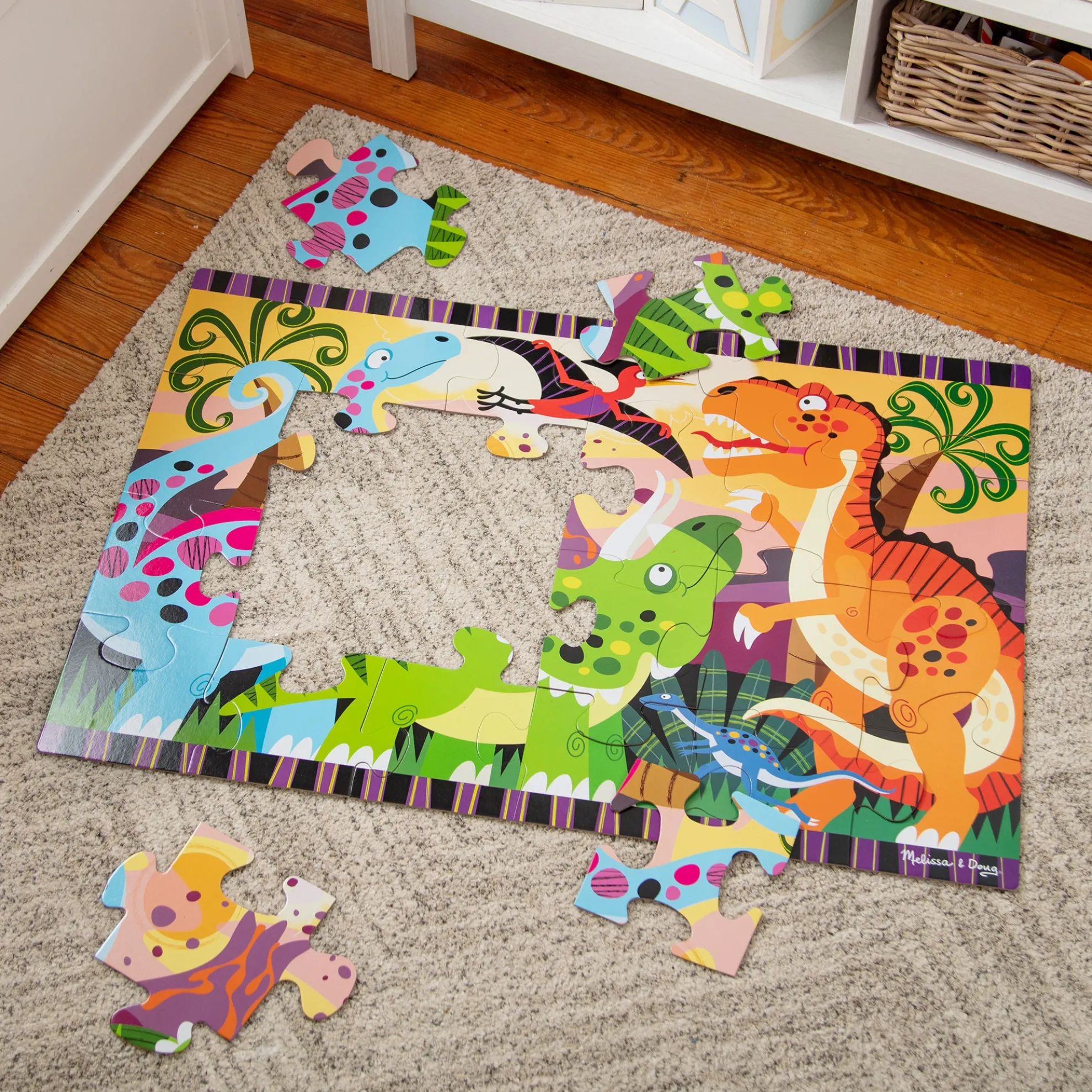 Dinosaur Dawn Floor Puzzle - 24 Pieces