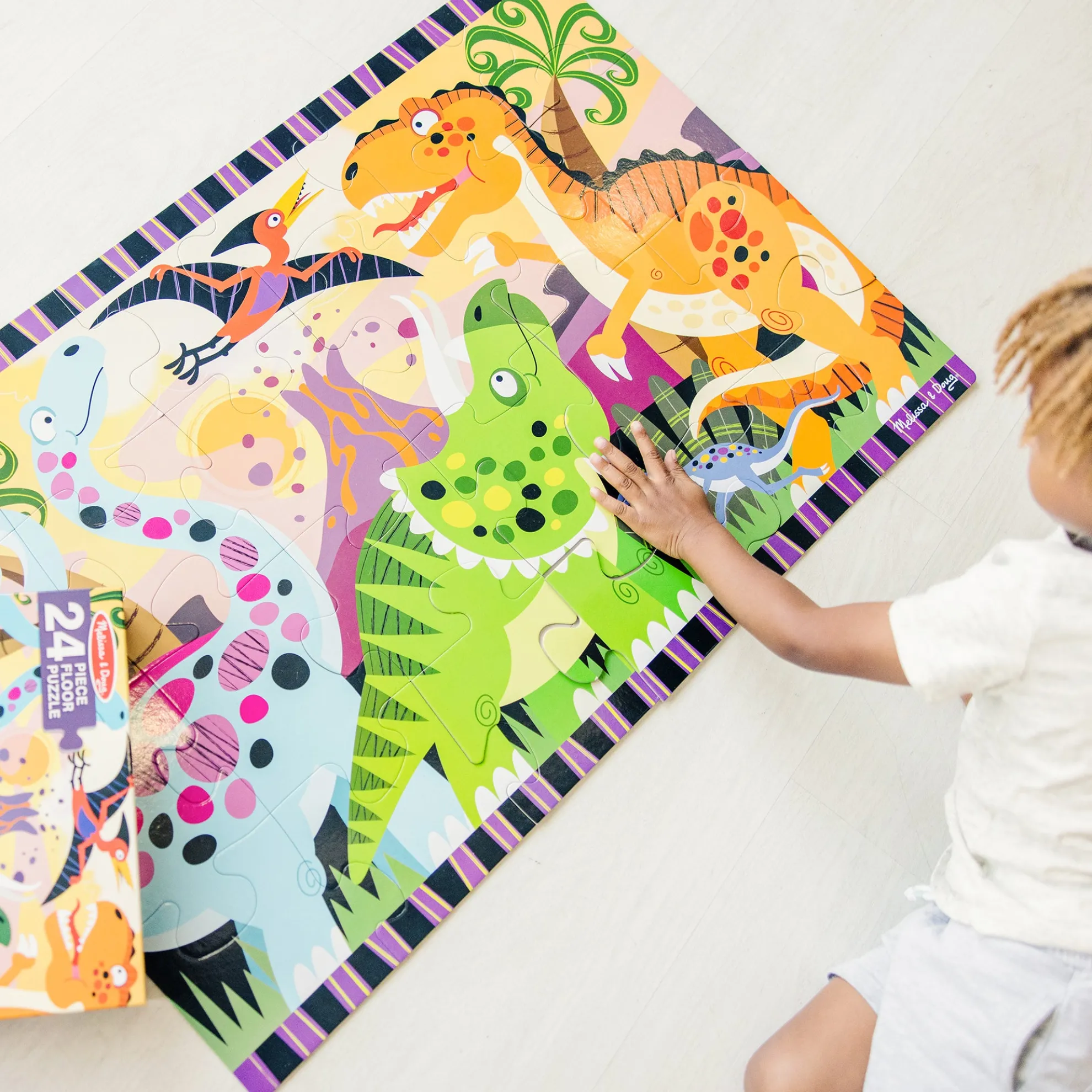 Dinosaur Dawn Floor Puzzle - 24 Pieces