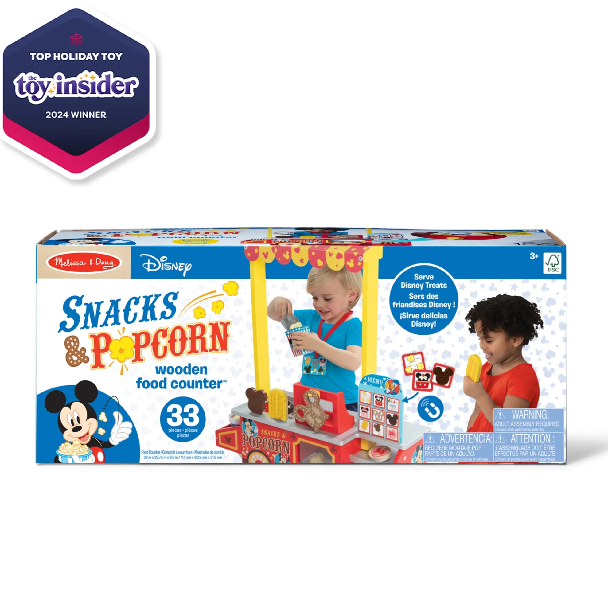 Disney Snacks & Popcorn Wooden Food Counter