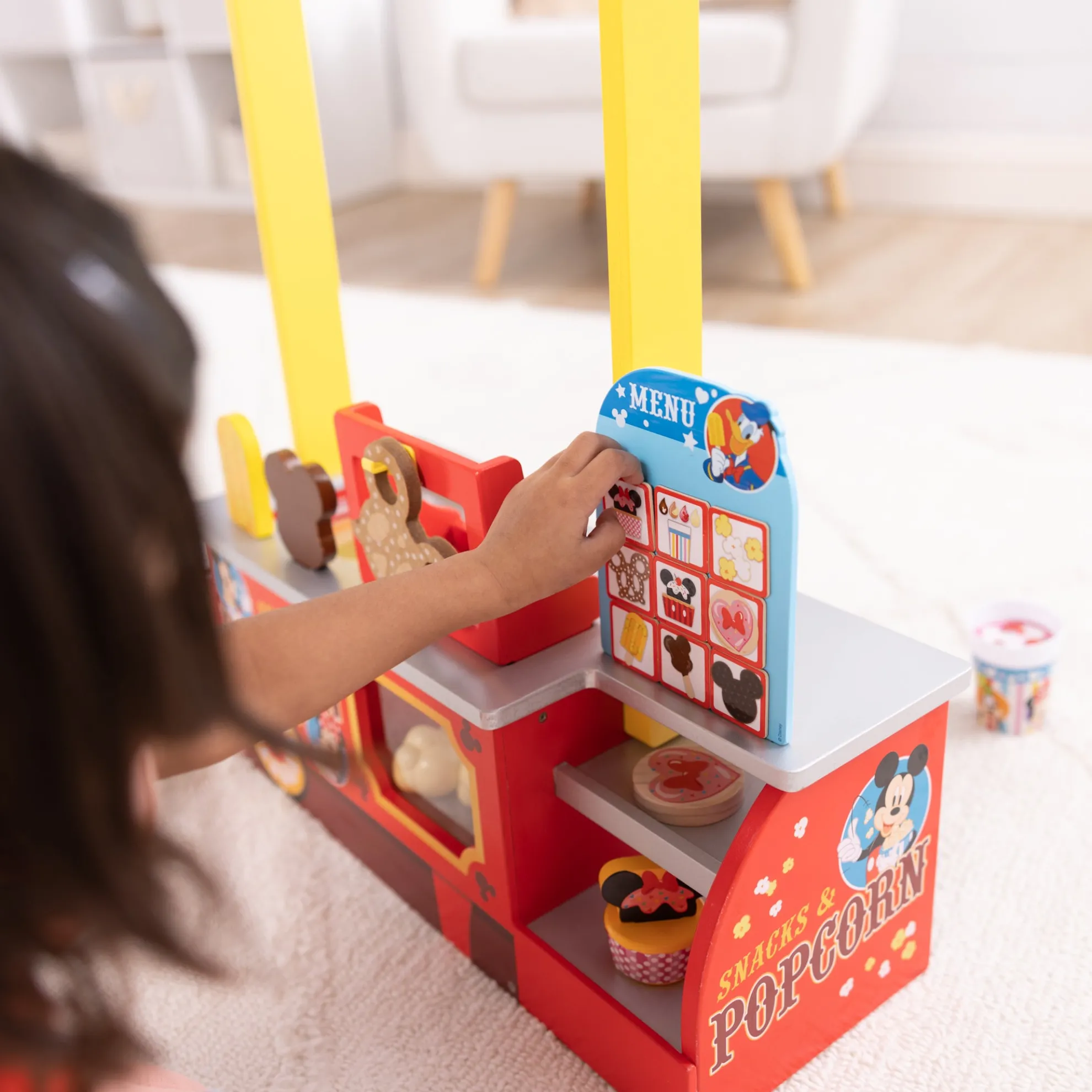 Disney Snacks & Popcorn Wooden Food Counter