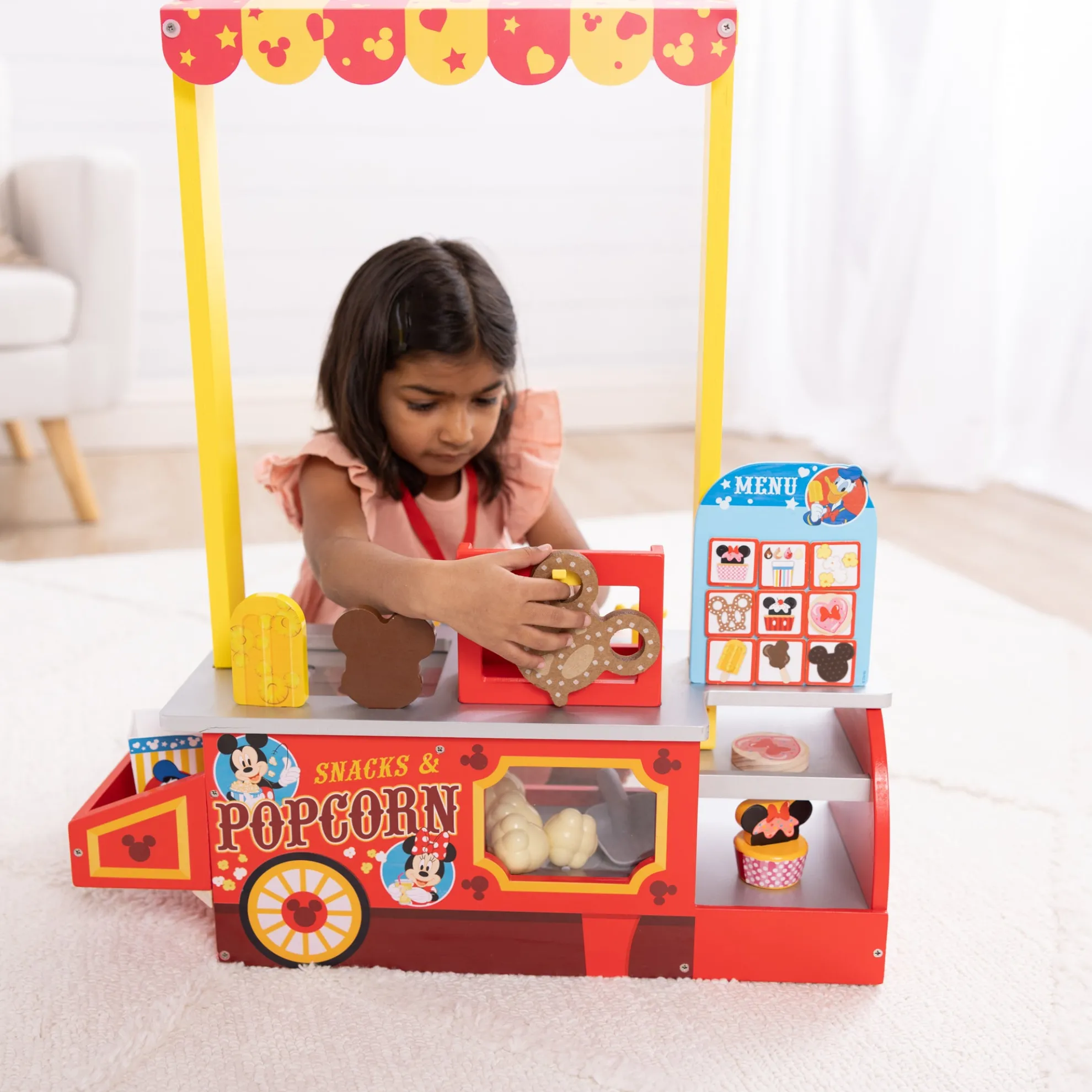 Disney Snacks & Popcorn Wooden Food Counter