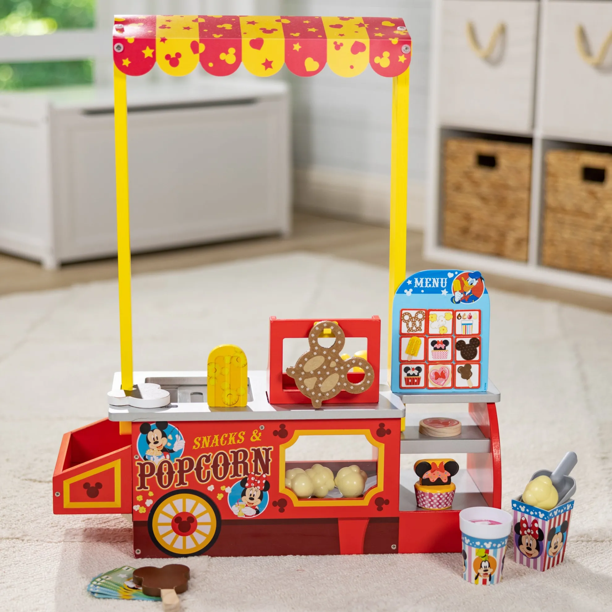 Disney Snacks & Popcorn Wooden Food Counter