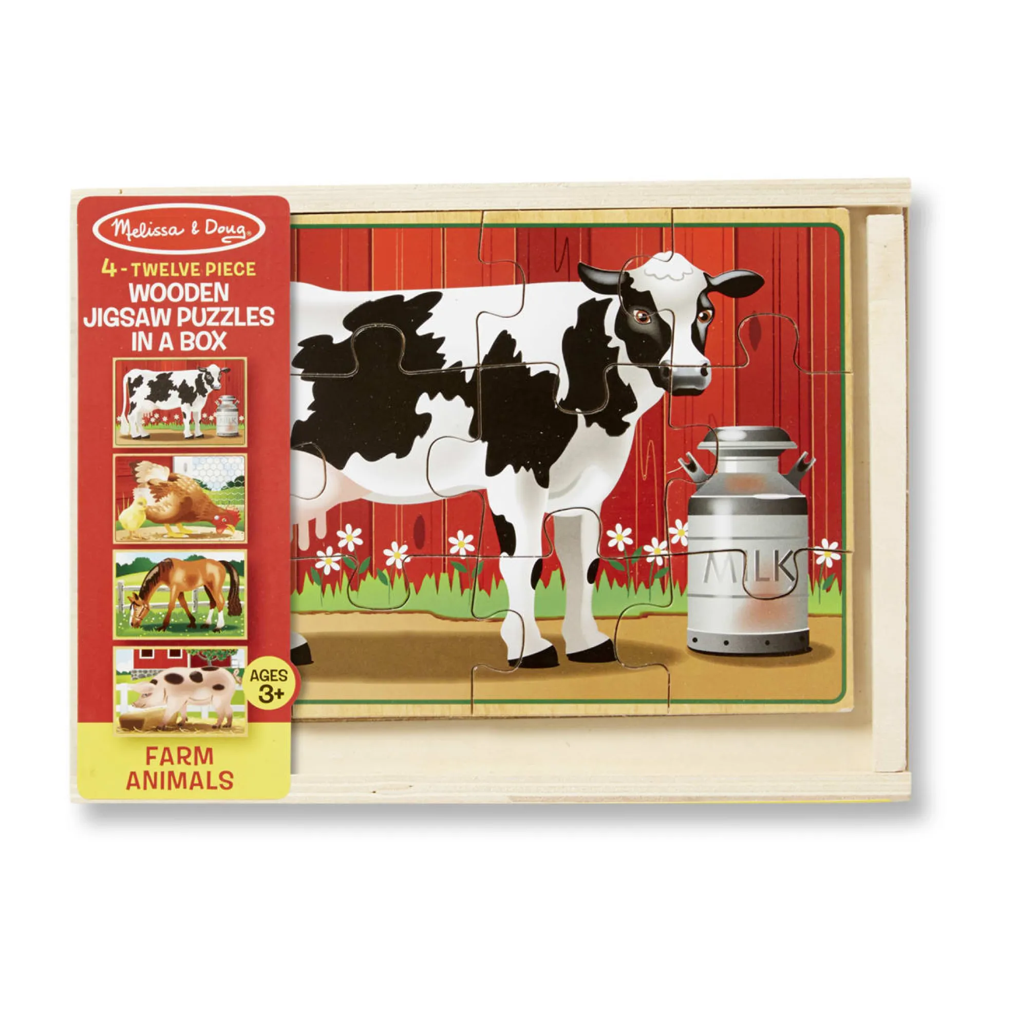 Farm Animals Jigsaw Puzzles in a Box
