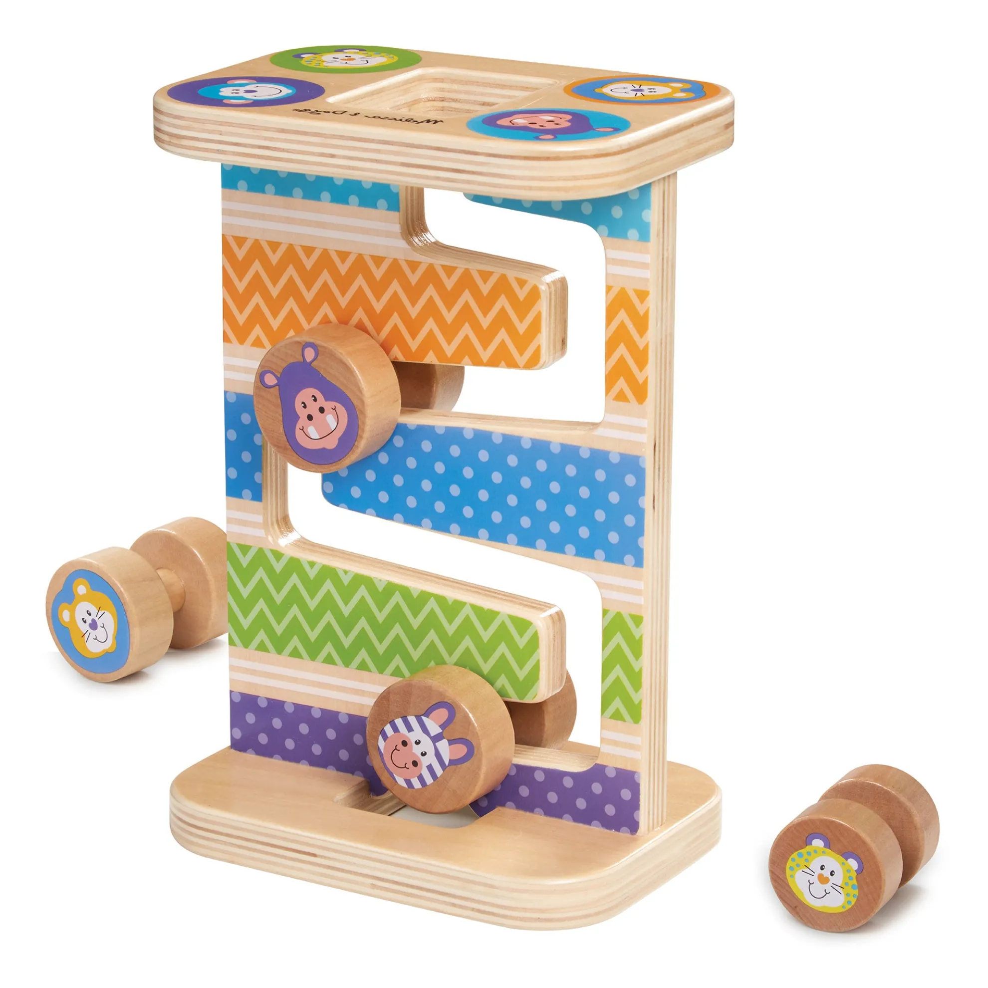 First Play Wooden Safari Zig-Zag Tower
