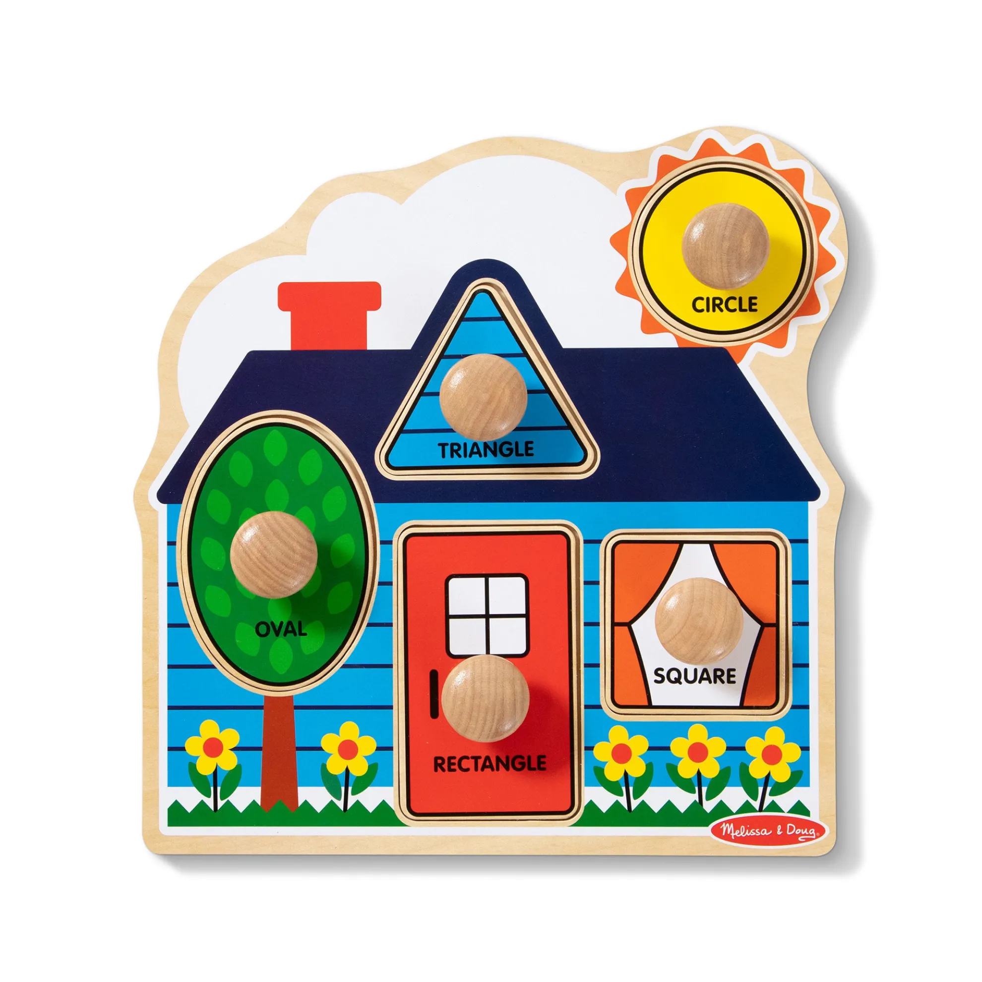 First Shapes Jumbo Peg Puzzle - 5 Pieces