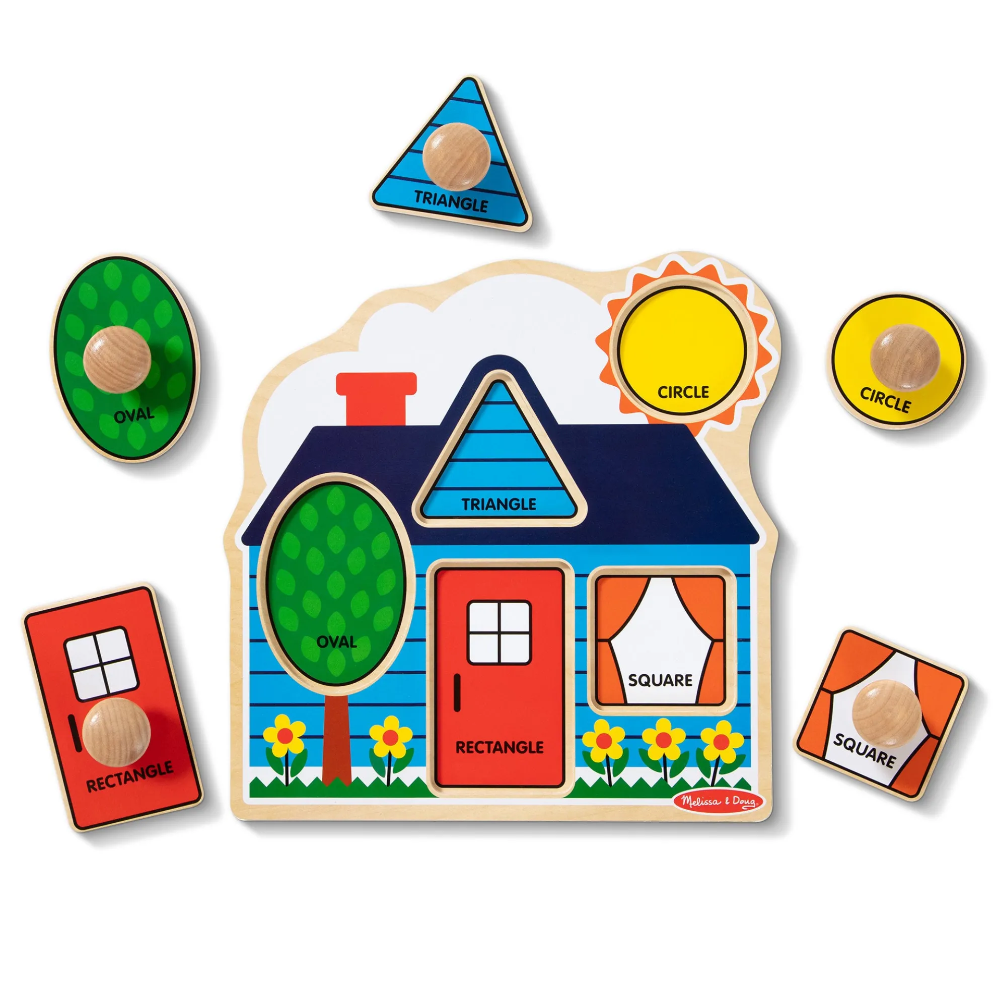 First Shapes Jumbo Peg Puzzle - 5 Pieces