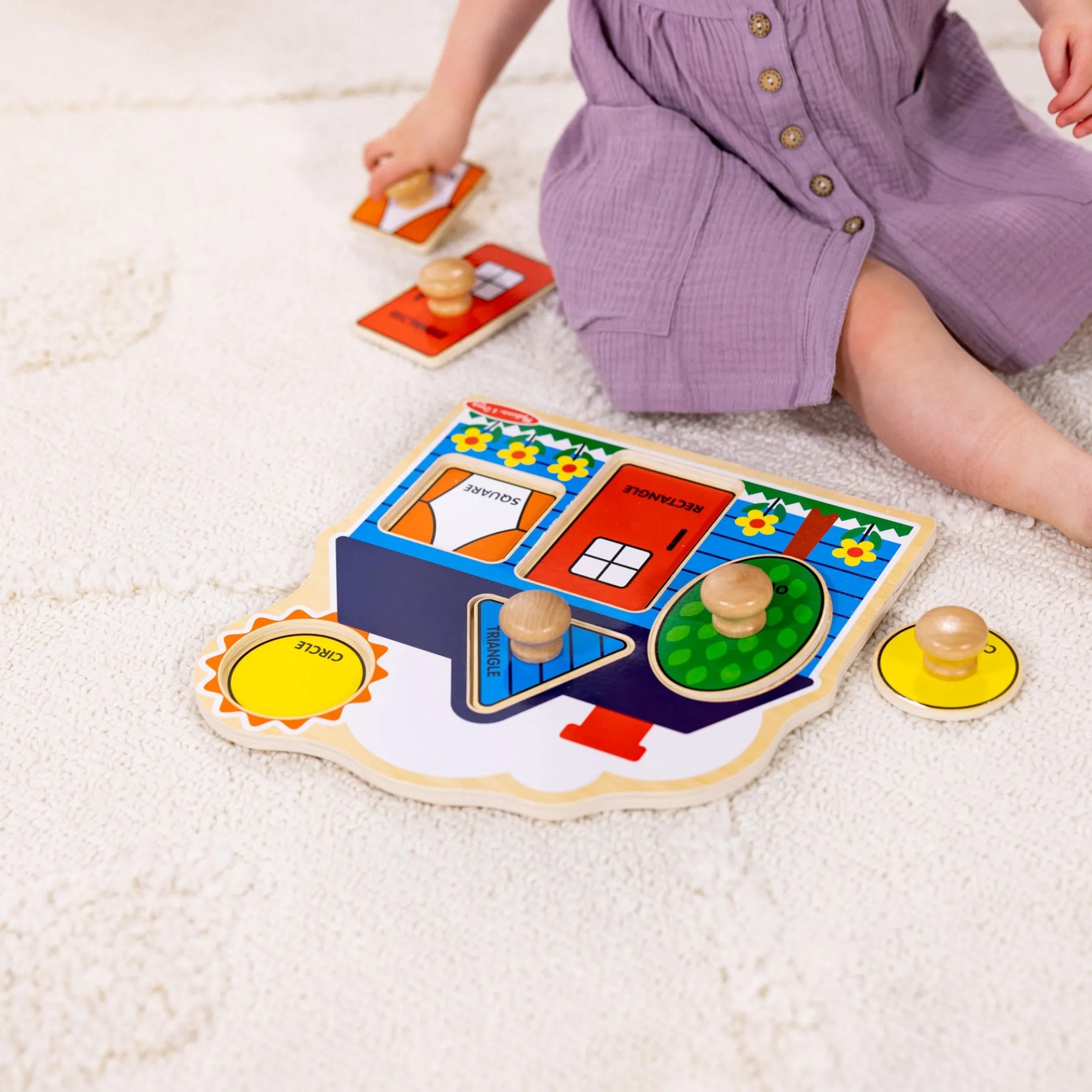 First Shapes Jumbo Peg Puzzle - 5 Pieces