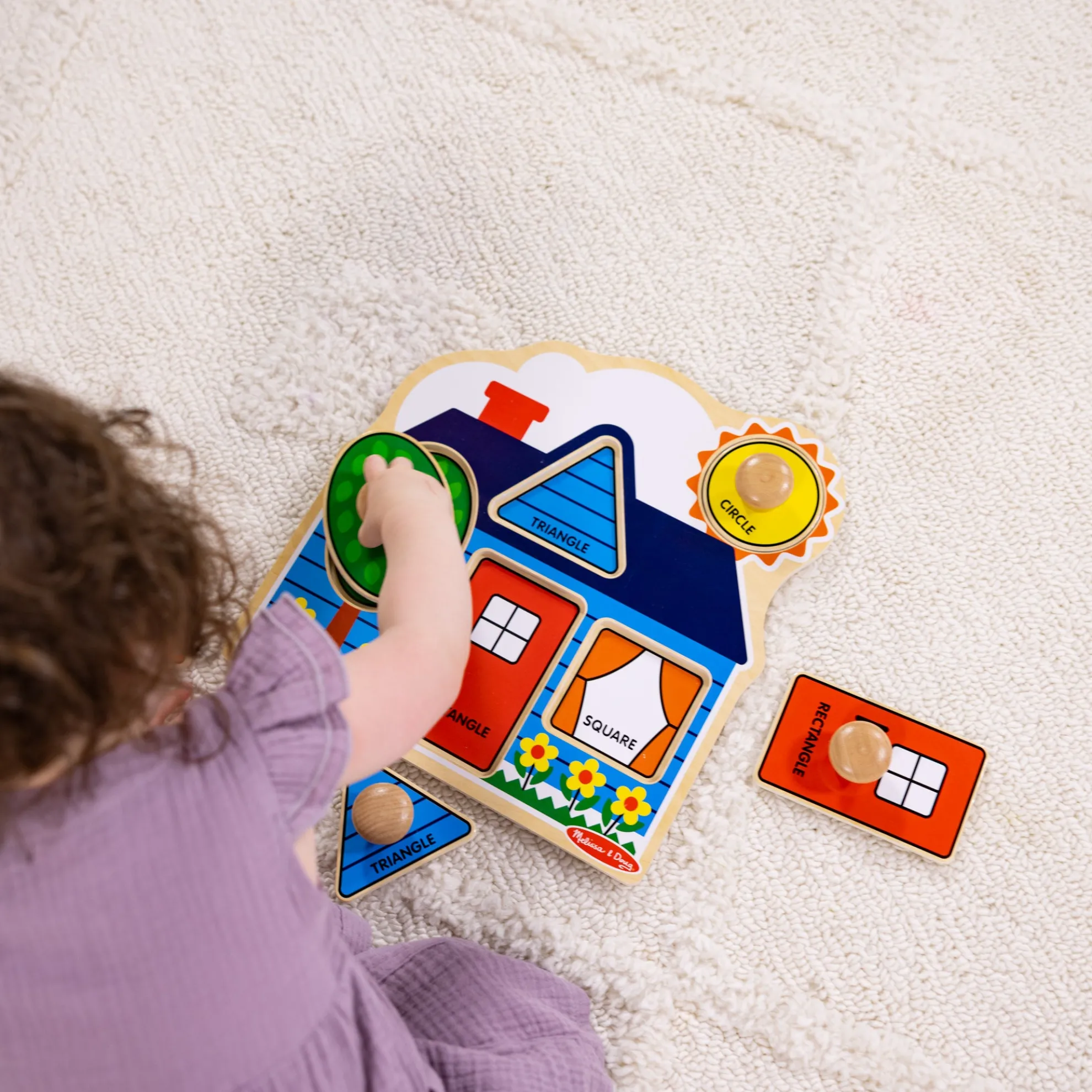 First Shapes Jumbo Peg Puzzle - 5 Pieces