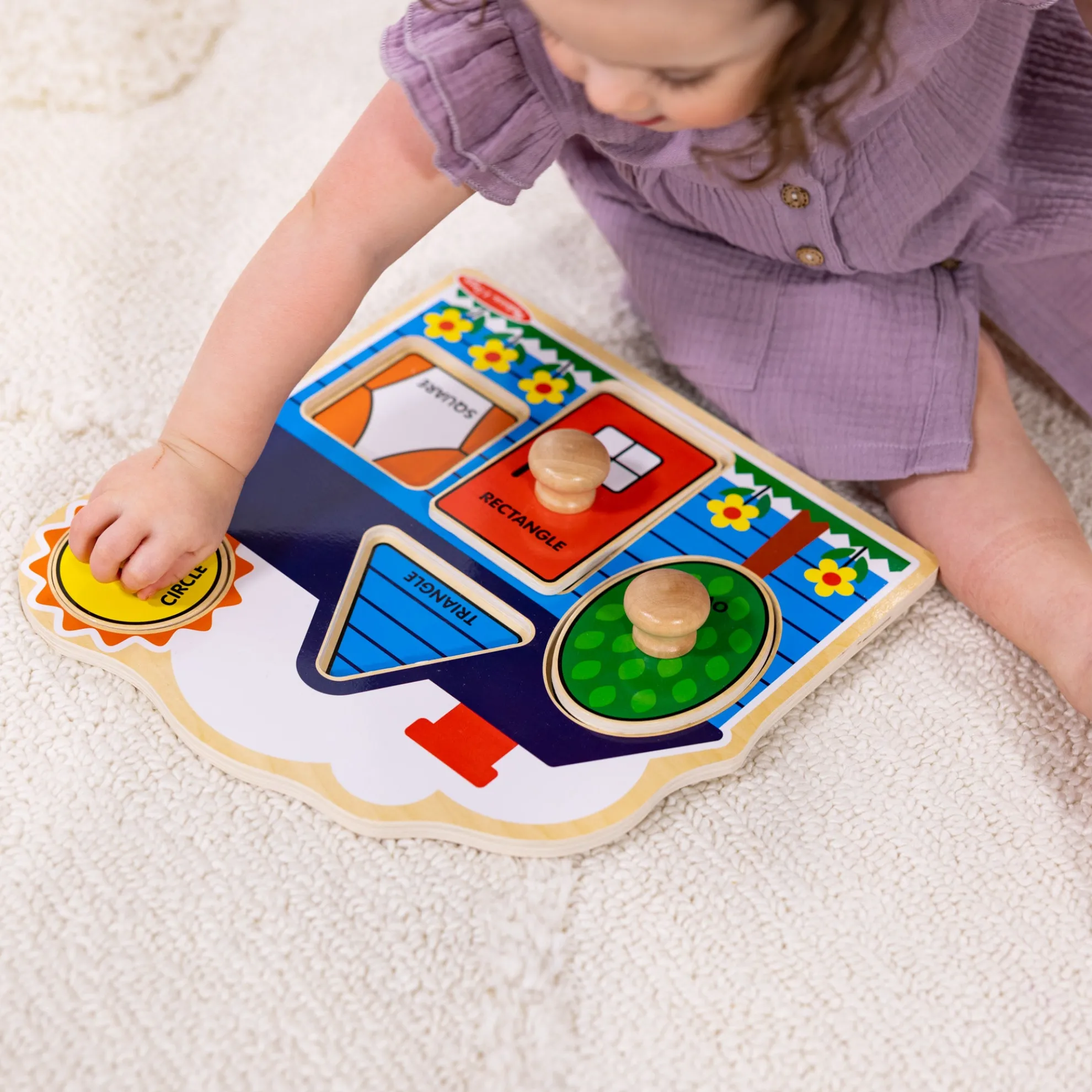 First Shapes Jumbo Peg Puzzle - 5 Pieces