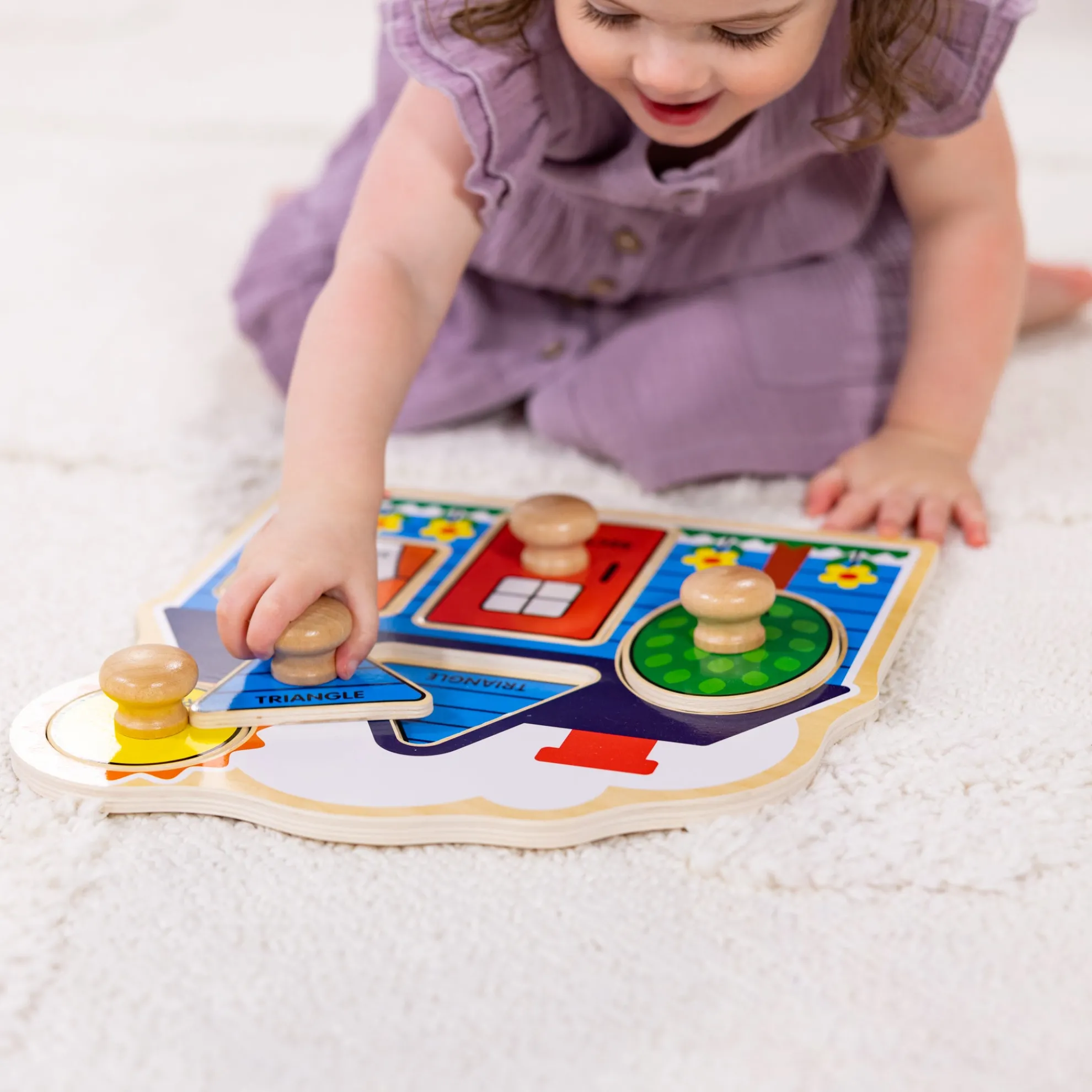 First Shapes Jumbo Peg Puzzle - 5 Pieces