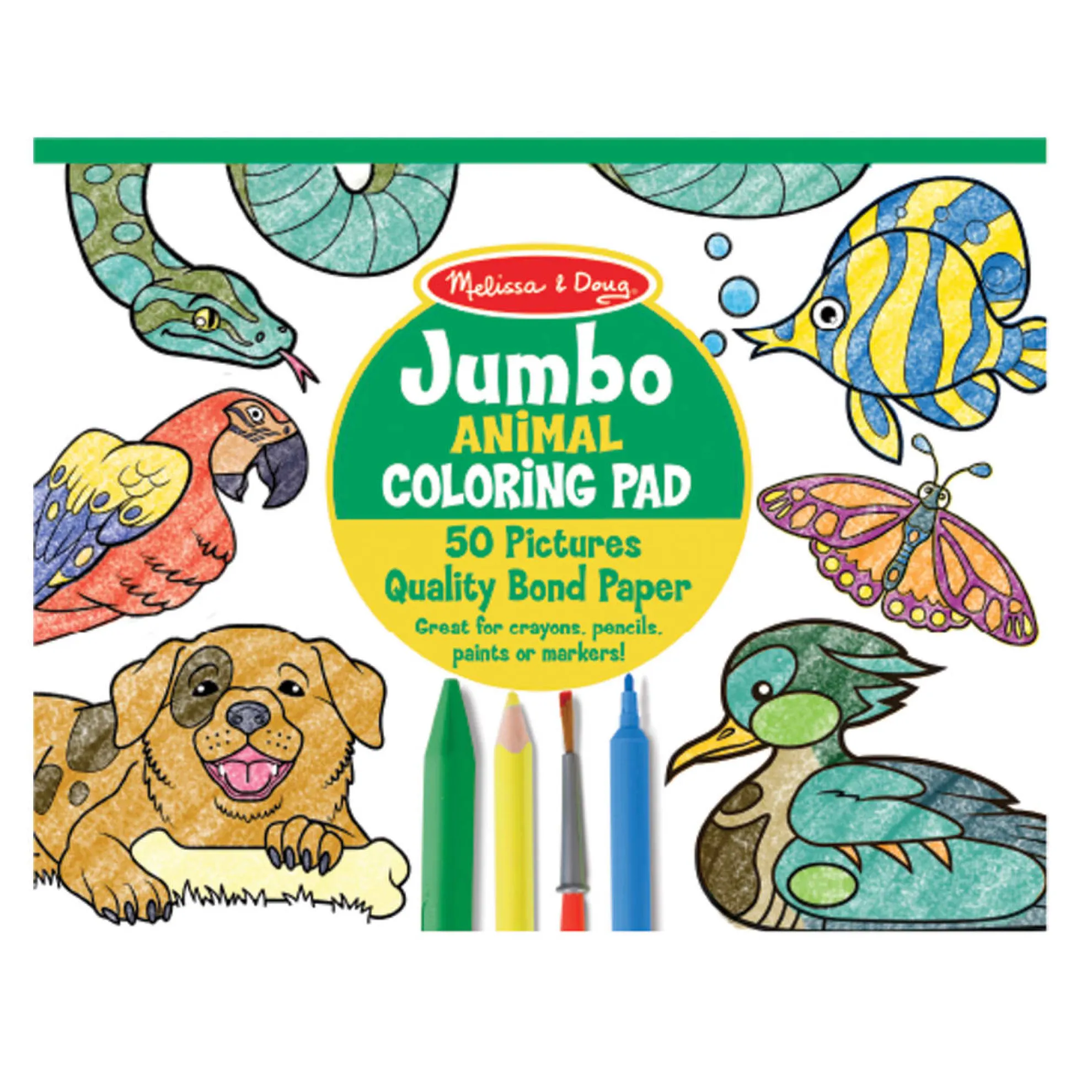Jumbo Coloring Pad - Animals