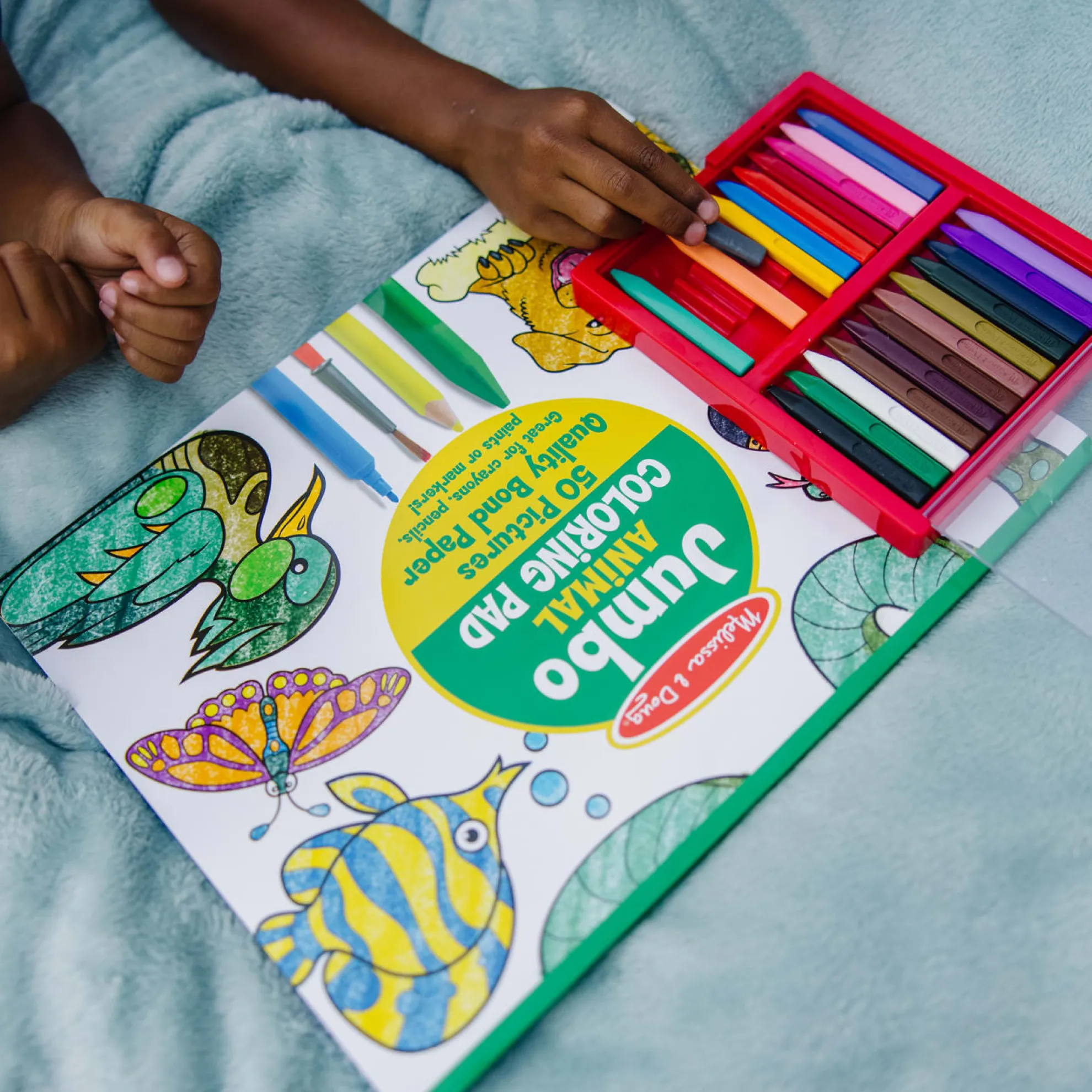 Jumbo Coloring Pad - Animals