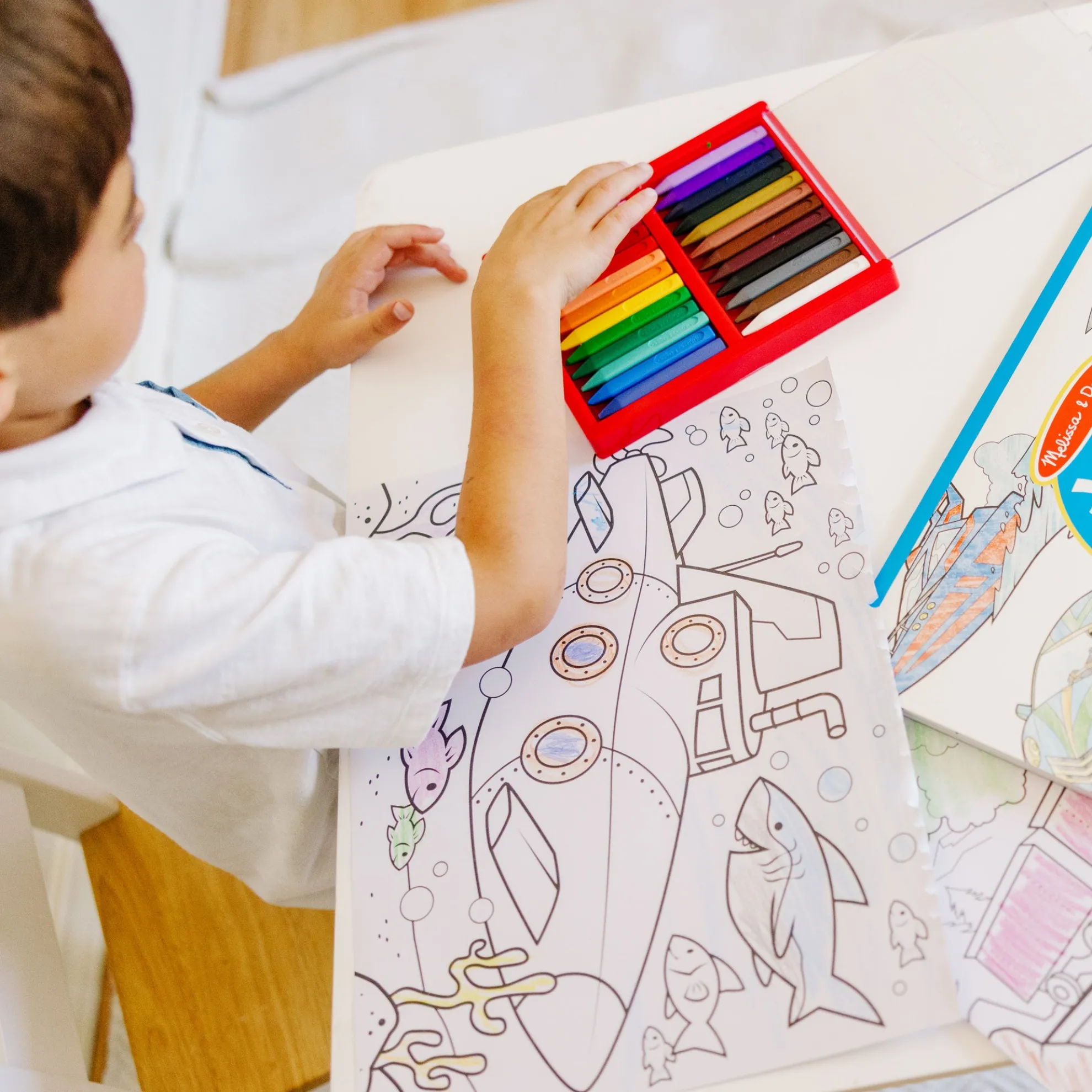 Jumbo Coloring Pad - Vehicles