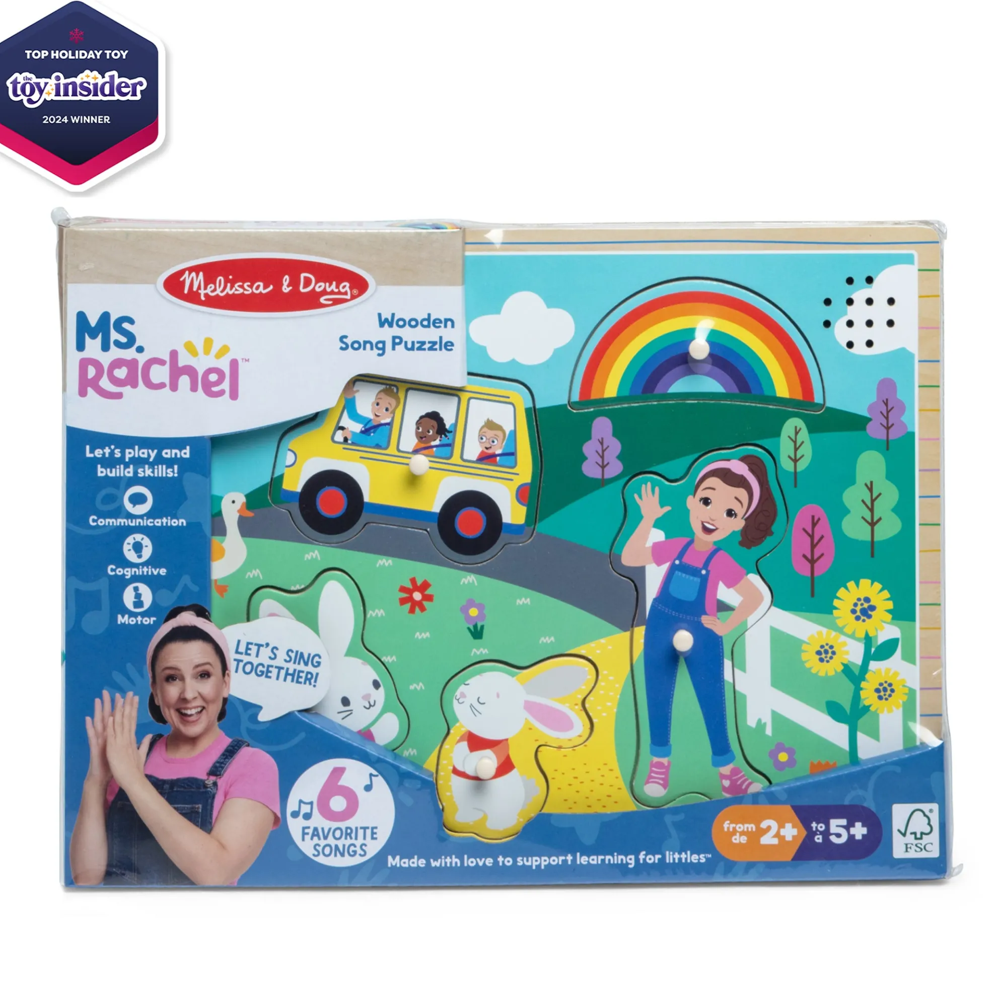 Ms. Rachel™ Wooden Song Puzzle – 6 Pieces