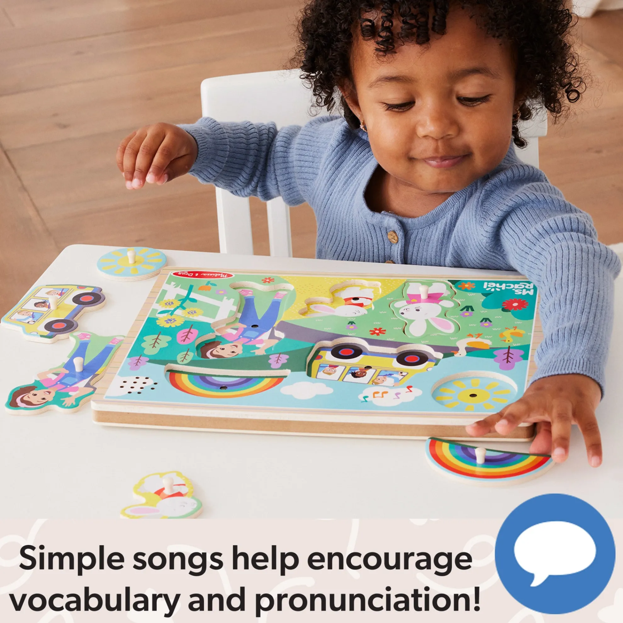 Ms. Rachel™ Wooden Song Puzzle – 6 Pieces