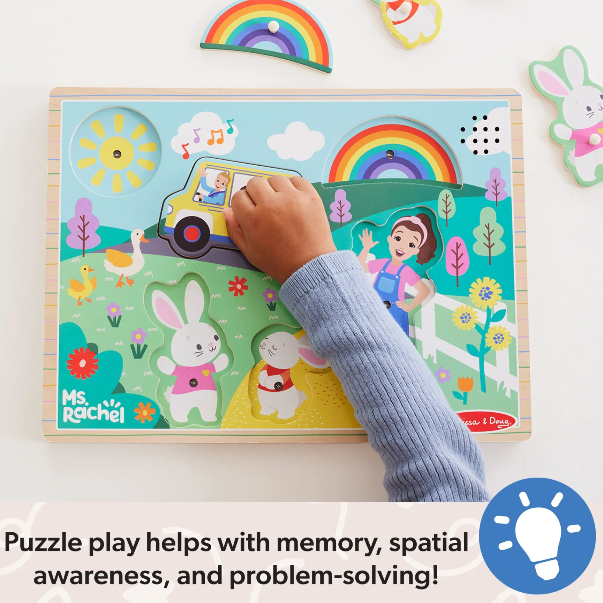 Ms. Rachel™ Wooden Song Puzzle – 6 Pieces