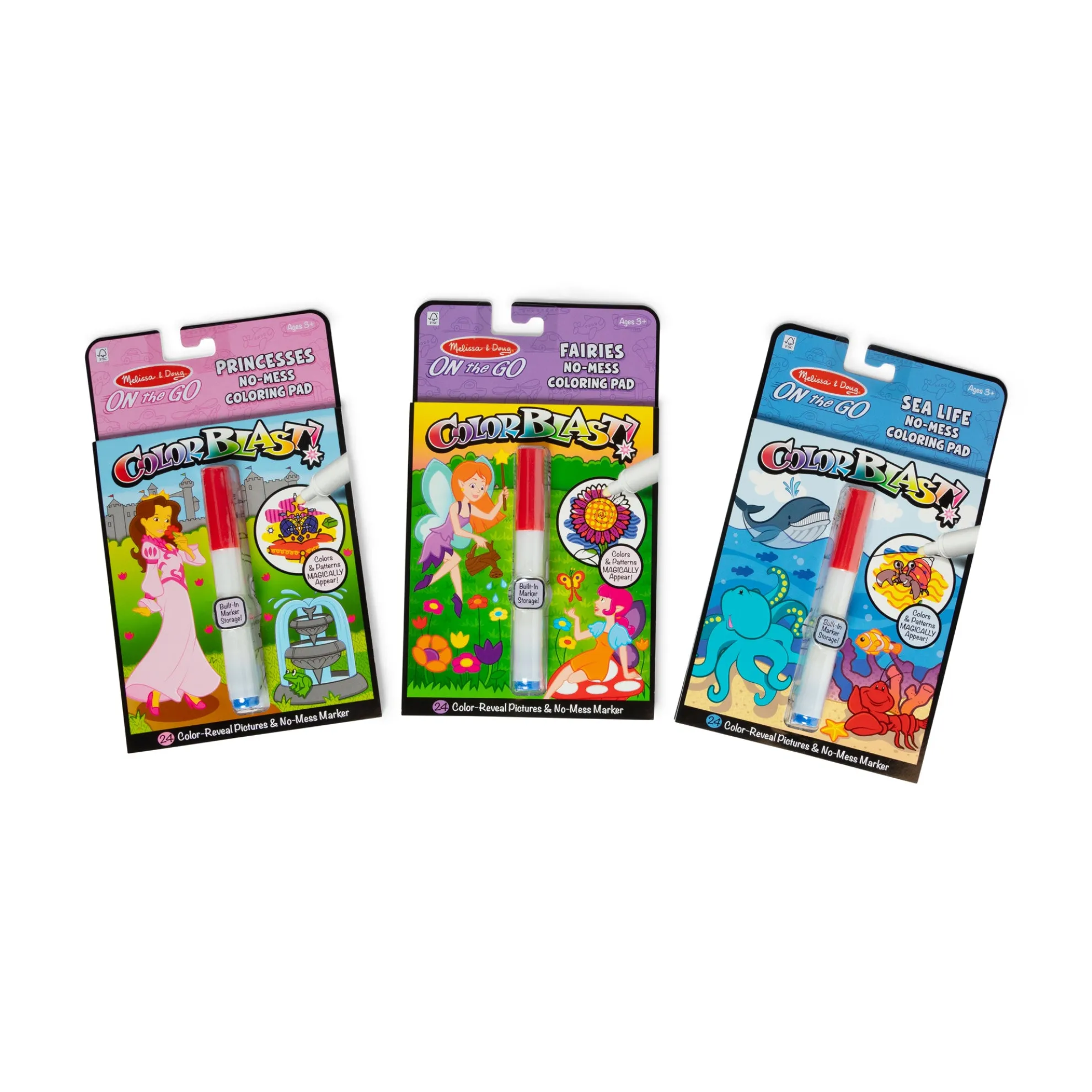 On the Go™ ColorBlast 3-Pack: Fairy, Princess, Sea Life