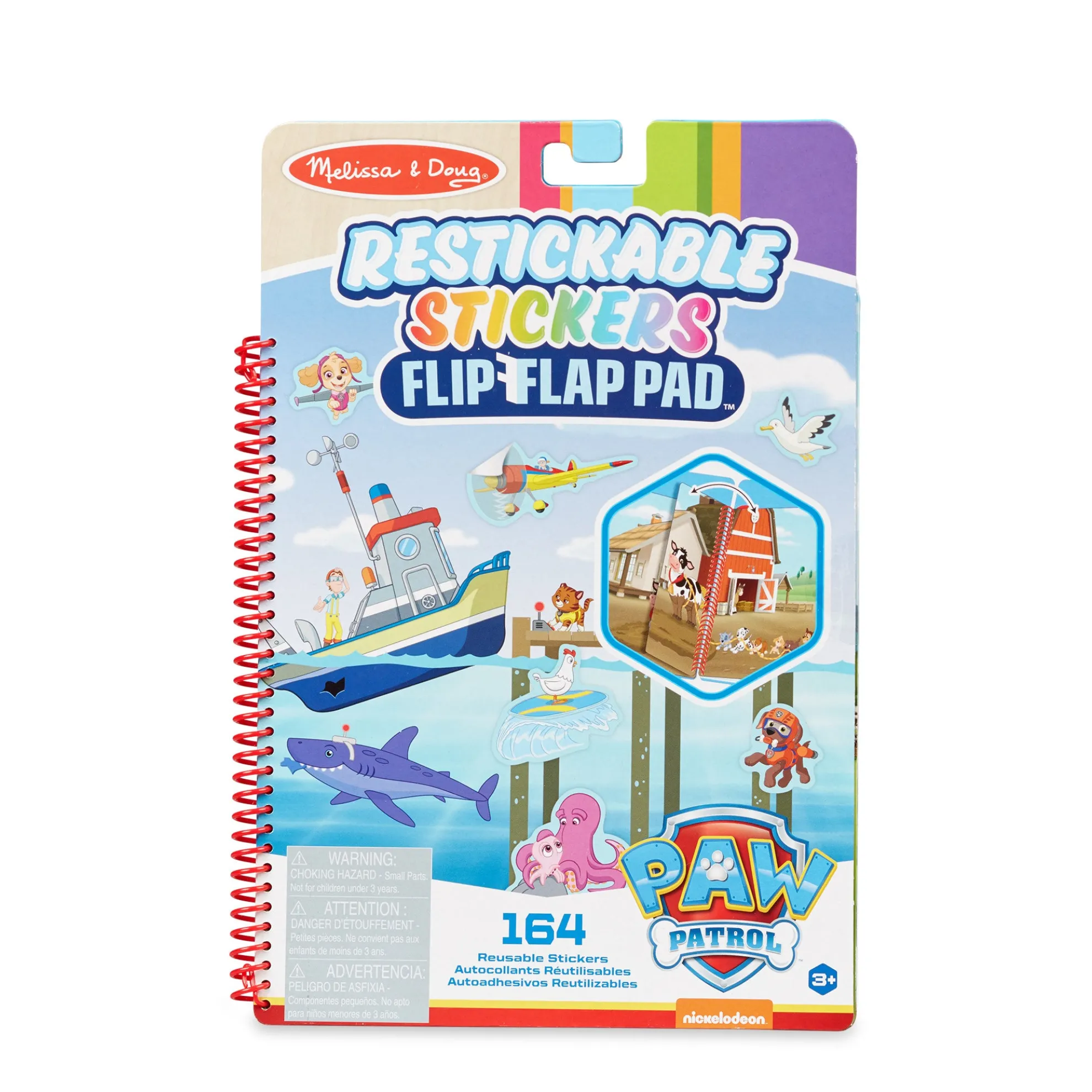 PAW Patrol Restickable Stickers Flip-Flap Pad - Adventure Bay