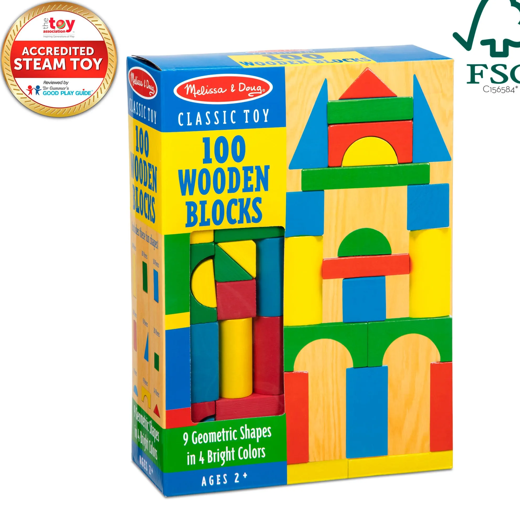 100-Piece Wood Blocks Set