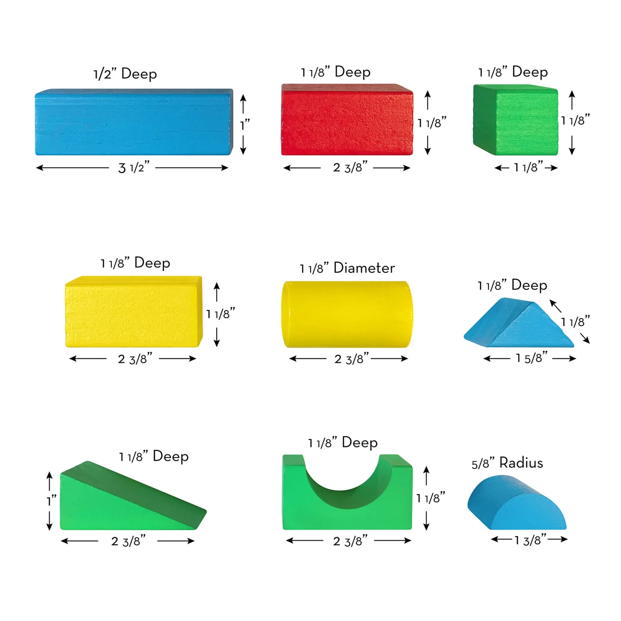 100-Piece Wood Blocks Set