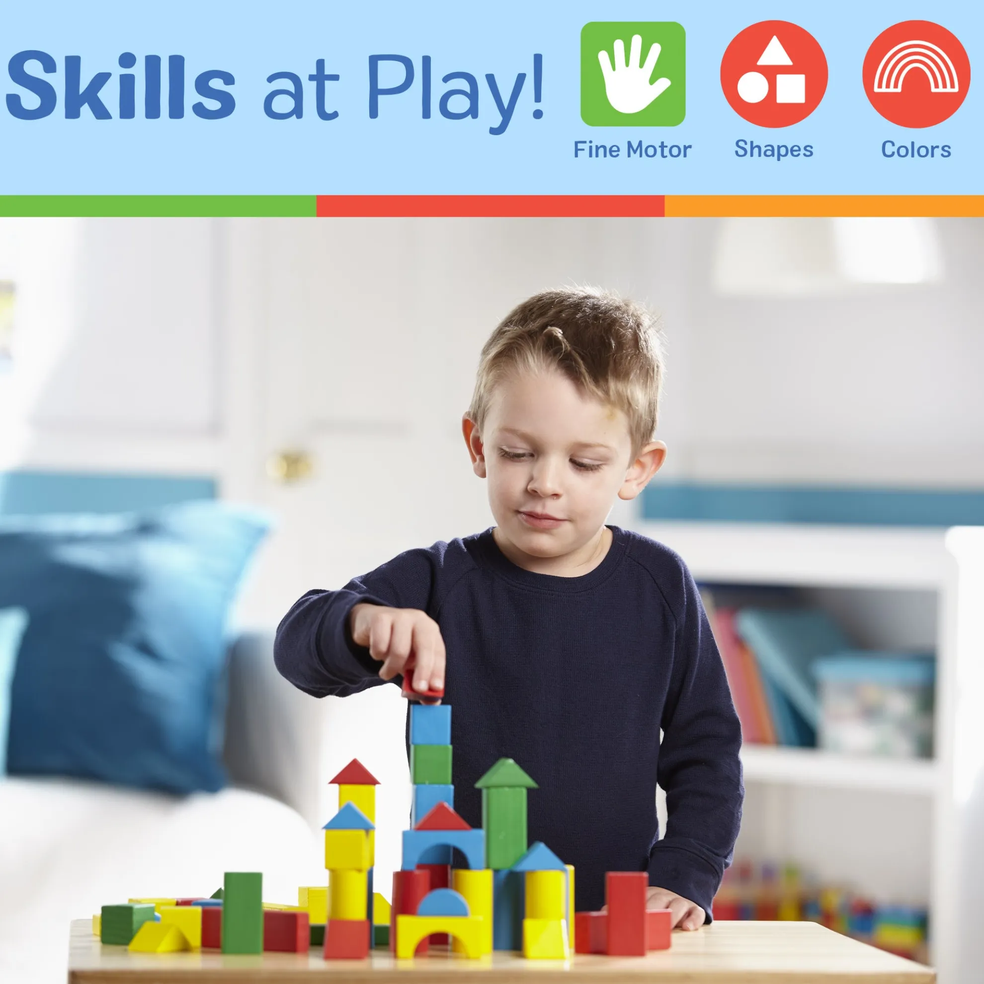 100-Piece Wood Blocks Set