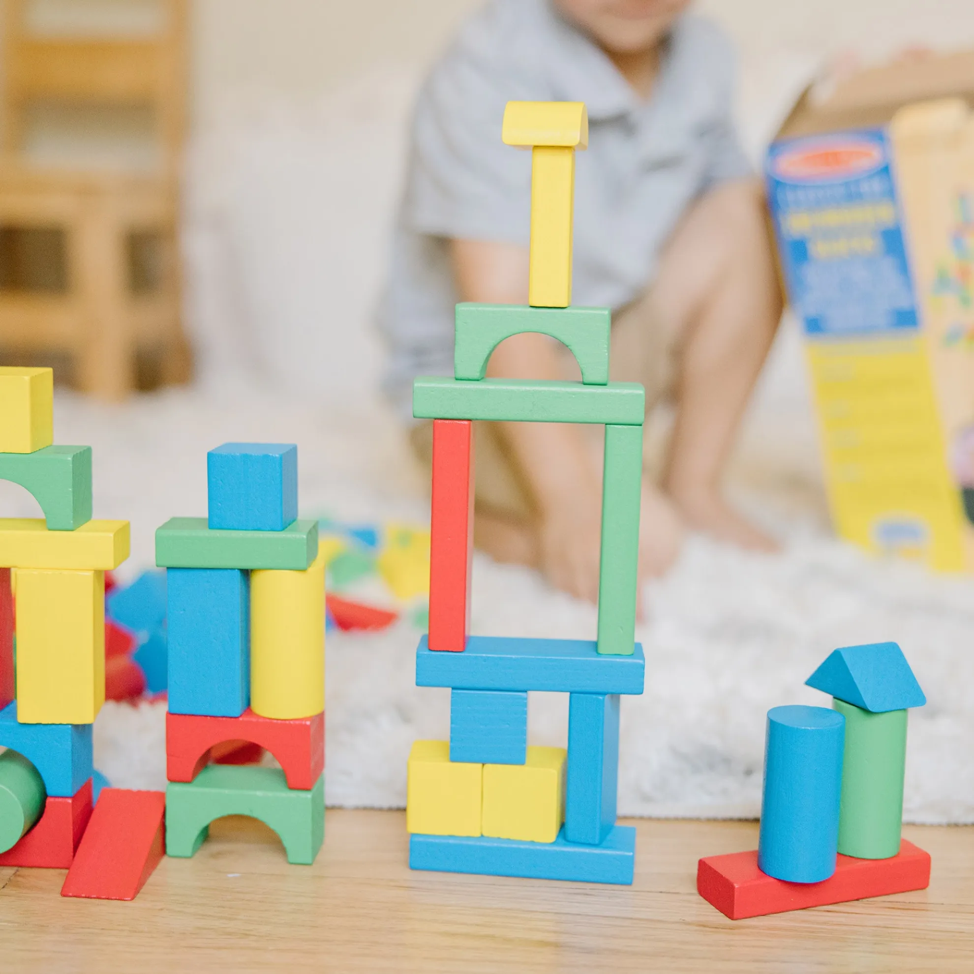 100-Piece Wood Blocks Set