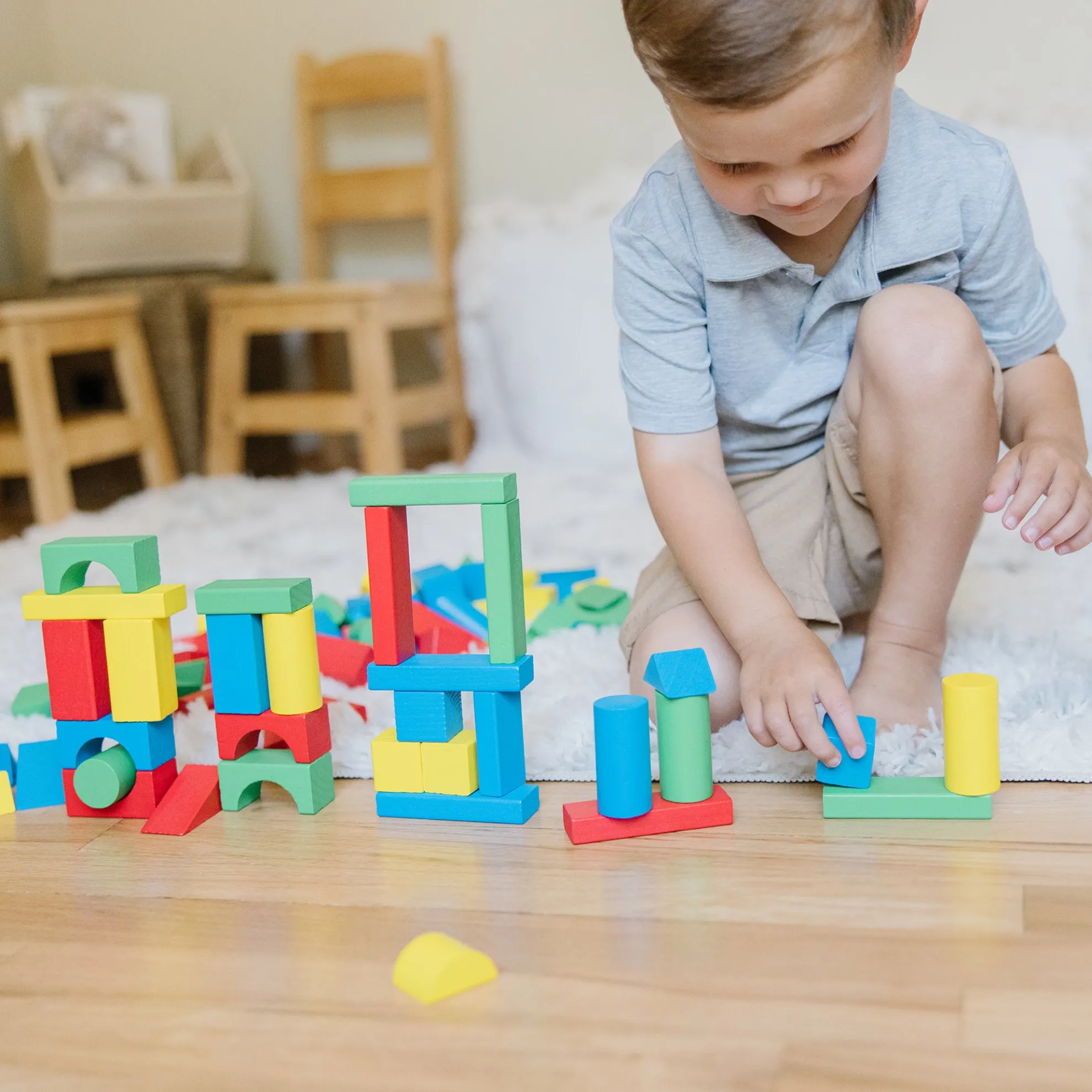 100-Piece Wood Blocks Set