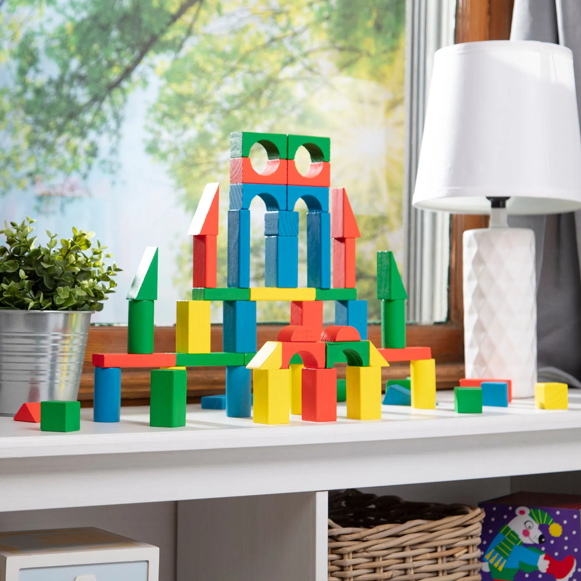 100-Piece Wood Blocks Set