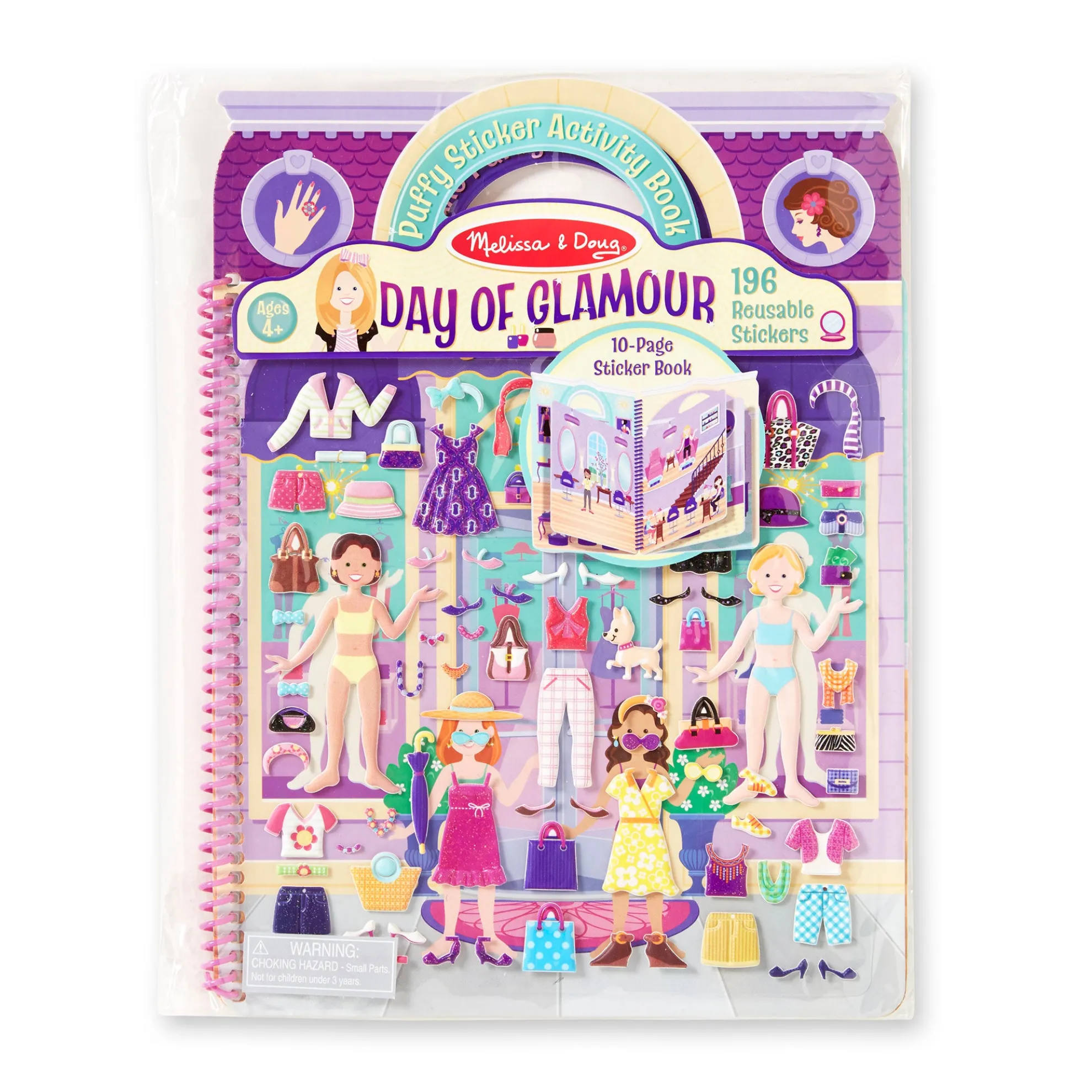 Puffy Sticker Activity Book - Day of Glamour