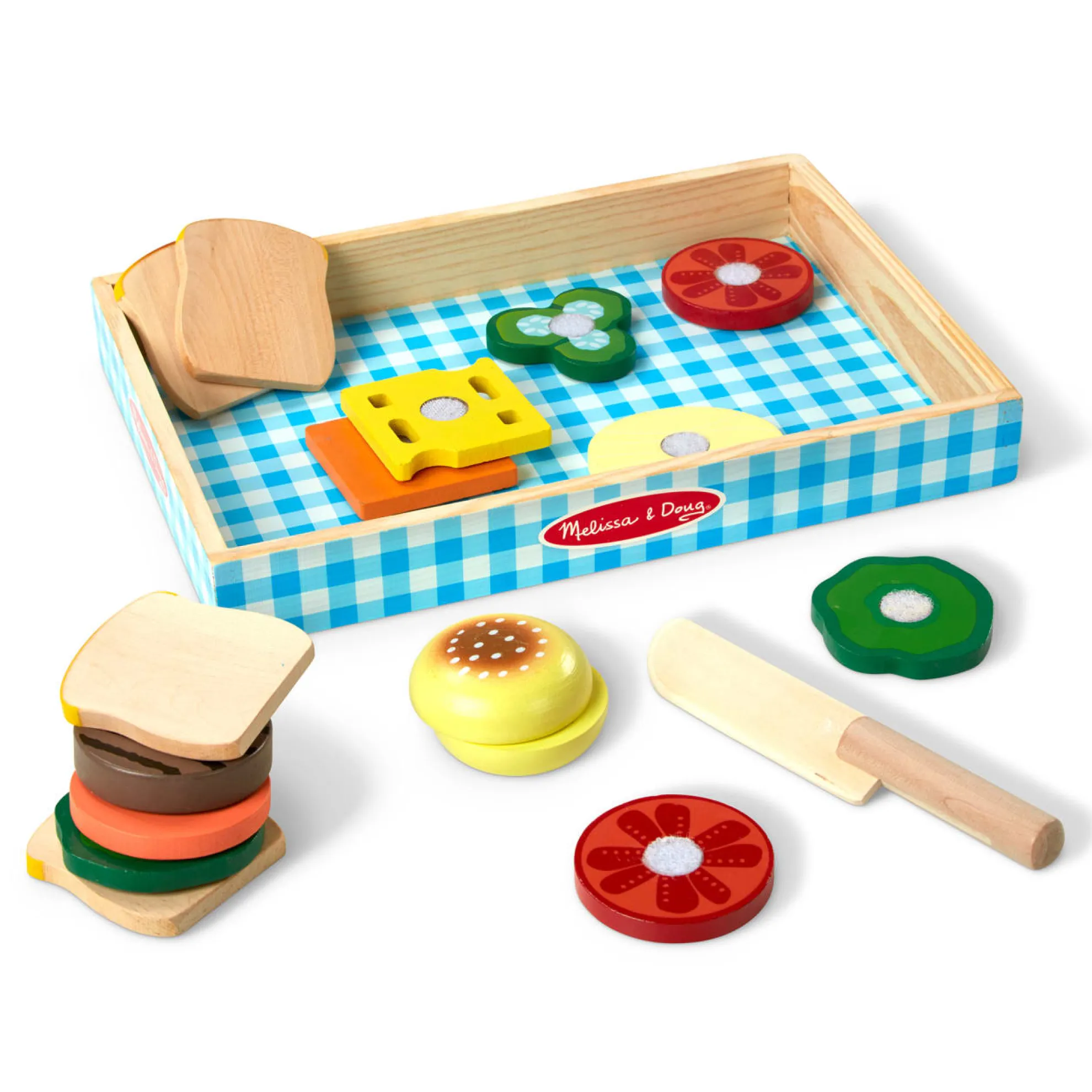 Sandwich Making Set - Wooden Play Food