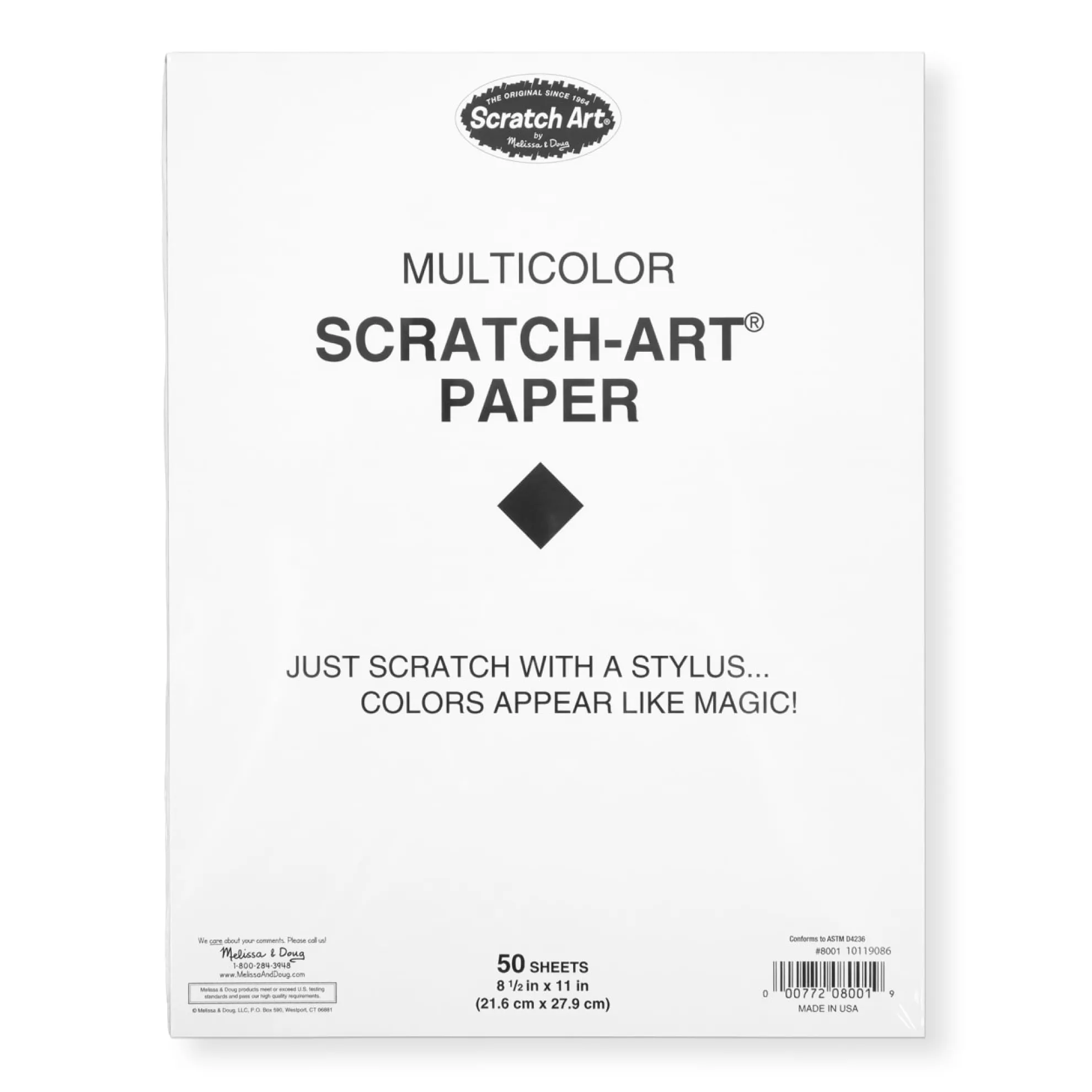 Scratch Art Paper Multicolor (50 sheets)
