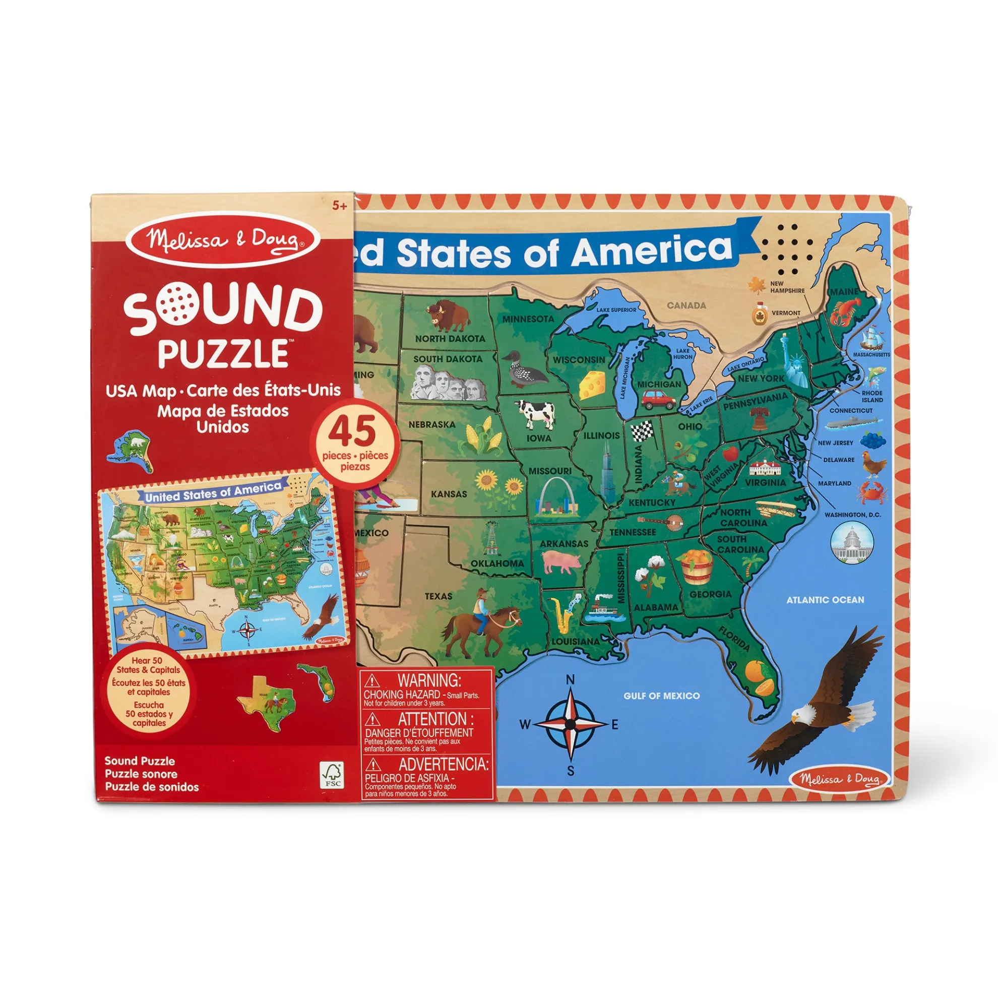 U.S.A. Sound Puzzle - 40 Pieces