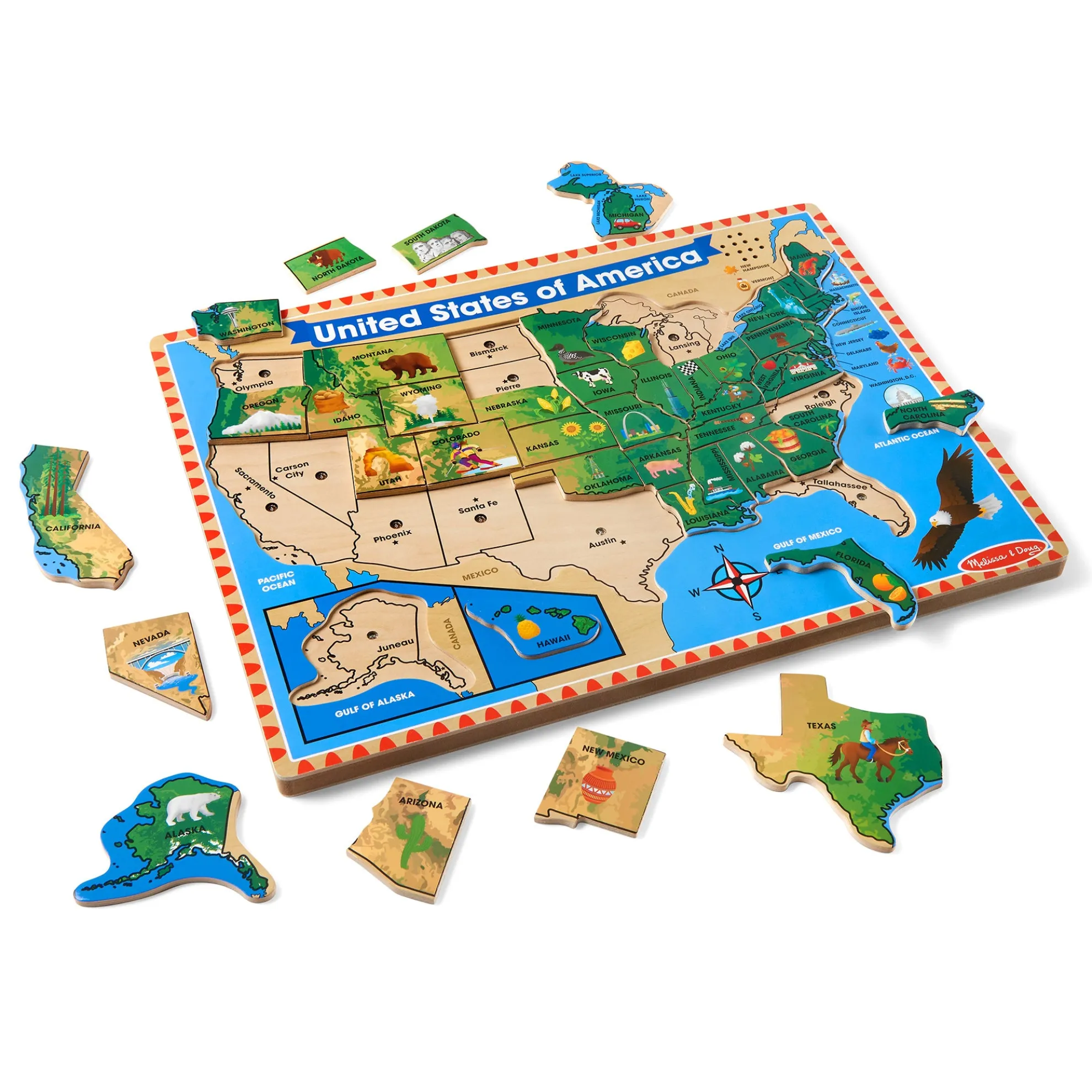 U.S.A. Sound Puzzle - 40 Pieces