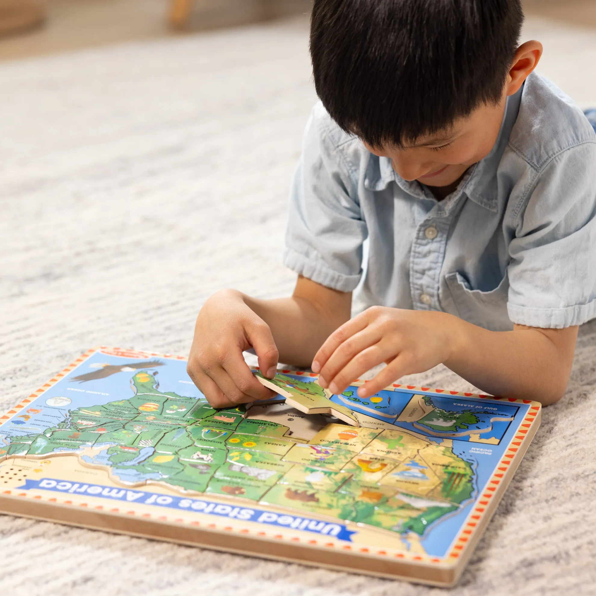 U.S.A. Sound Puzzle - 40 Pieces