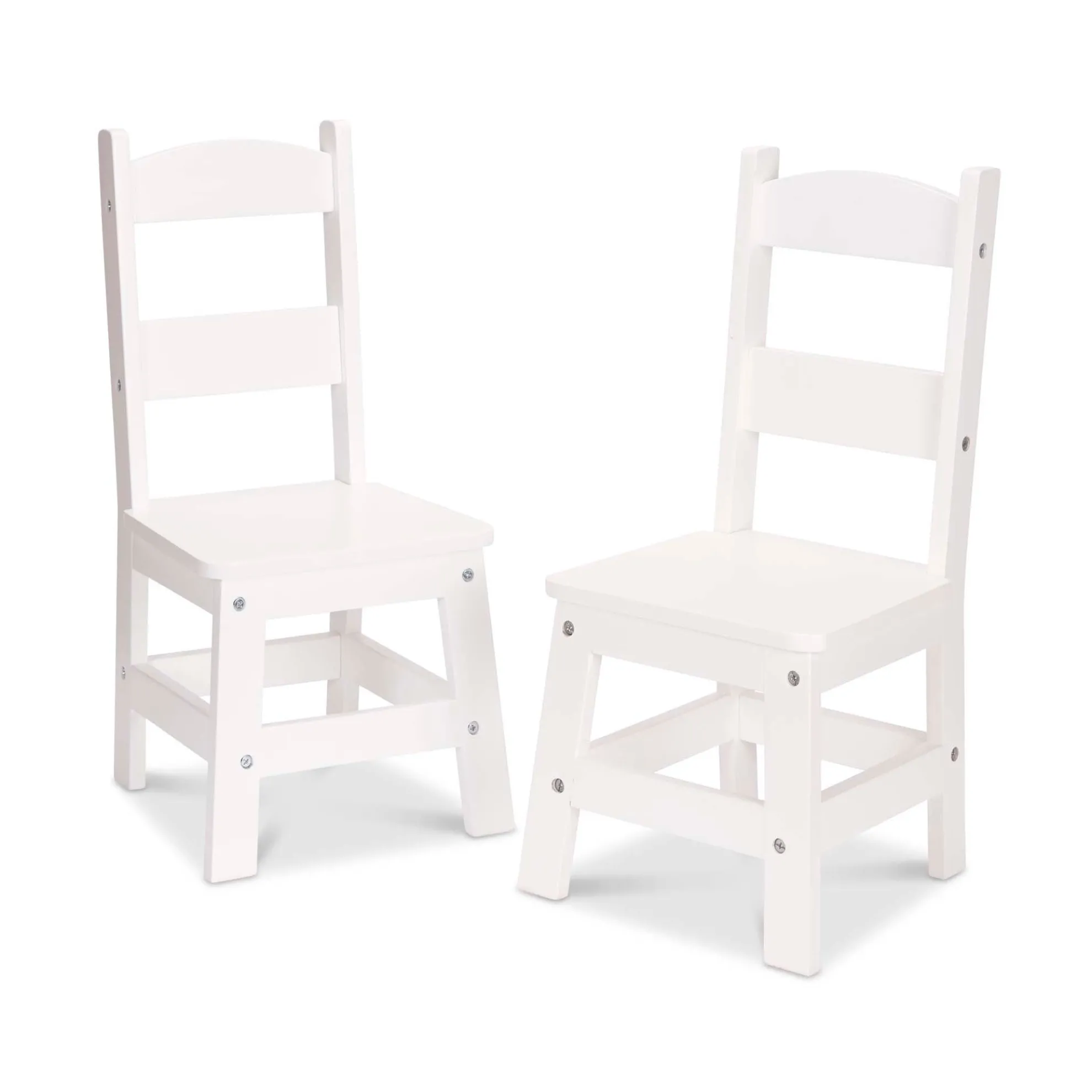 Wooden Chair Pair - White