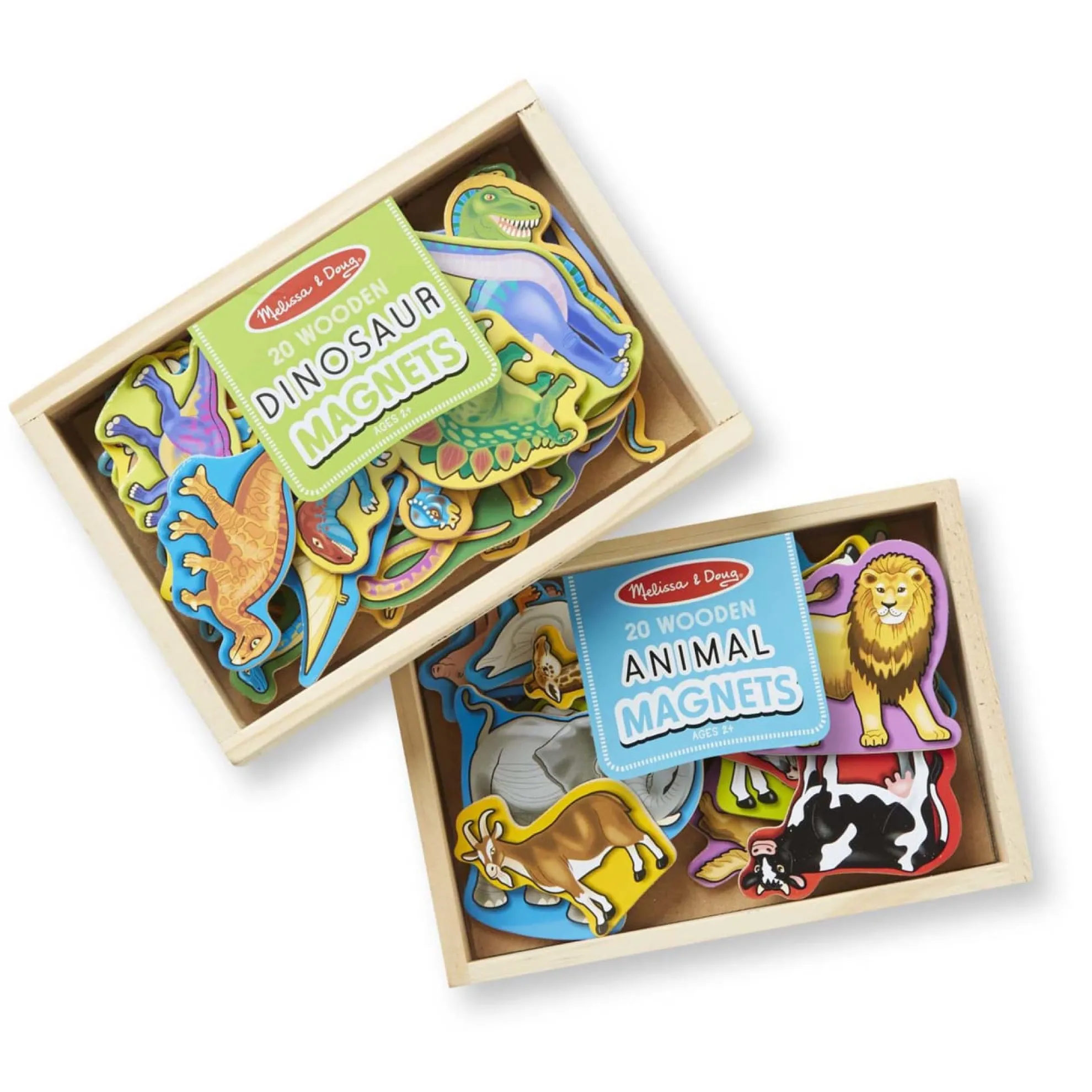 Wooden Magnets Bundle - Animals and Dinosaurs